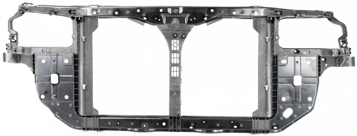 AM SONATA 06-08 RADIATOR SUPPORT Assembly Black Plastic with Steel SKU H250138 Partslink HY1225150 OEM 641010A000