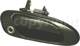 AM ACCORD 94-97 EXTERIOR FRONT DOOR HANDLE RH Smooth Black w Keyhole Plastic SKU H462105 Partslink FDH010062 OEM 04725SV1A00ZH