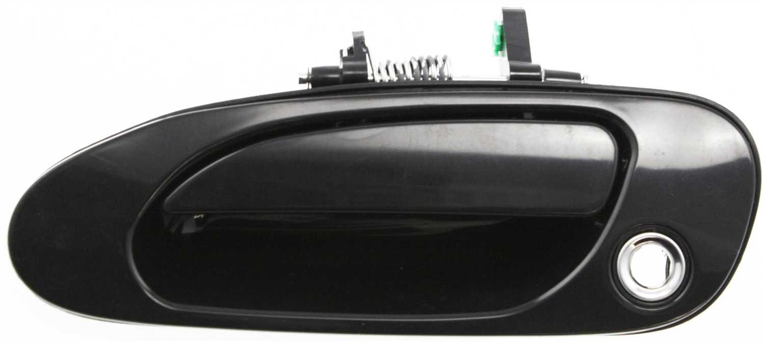 AM ACCORD 94-97 EXTERIOR FRONT DOOR HANDLE LH Smooth Black w Keyhole Plastic SKU H462106 Partslink FDH010061 OEM 04727SV1A00ZE