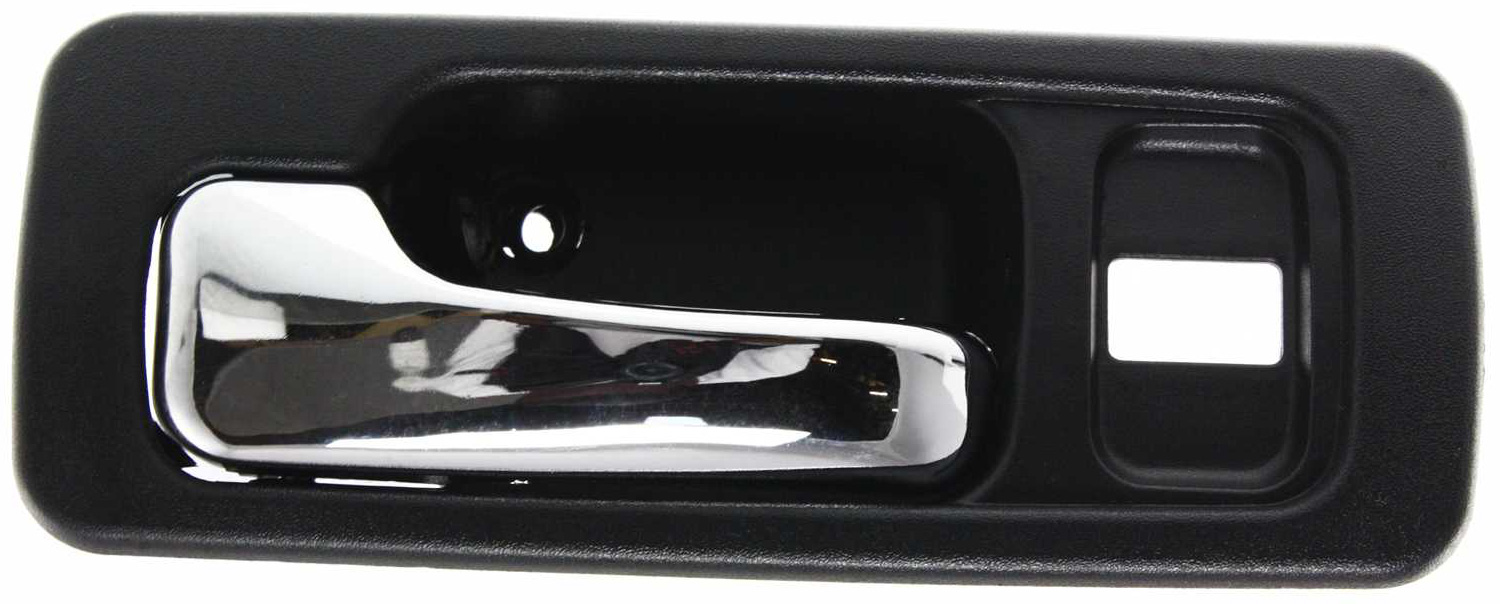 AM ACCORD 90-93 FRONT INTERIOR DOOR HANDLE LH Chrome Lever+Black Housing w Lock Hole Sedan SKU H462110 OEM 72165SM4003ZD
