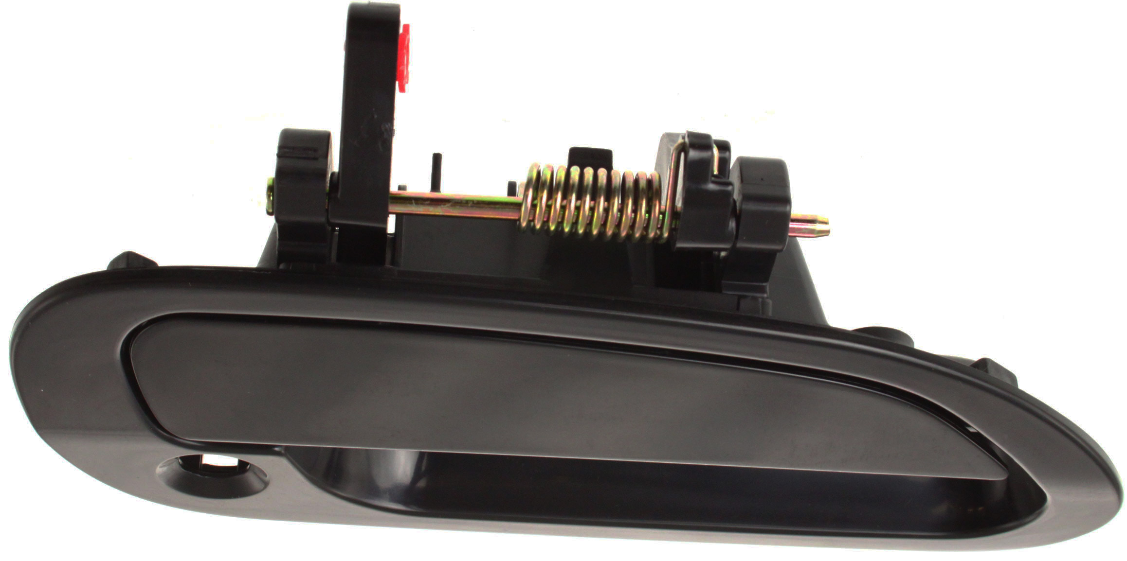 AM ACCORD 98-02 EXTERIOR FRONT DOOR HANDLE RH Smooth Black w Keyhole Sedan Japan USA Built SKU H462113 Partslink HO1311112 OEM 72140S84A11