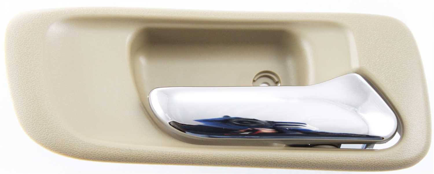 AM ACCORD 98-02 REAR INTERIOR DOOR HANDLE RH Chrome Lever + Beige Housing Sedan w o Hole SKU H462119 Partslink HO1353103 OEM 72620S84A01ZC