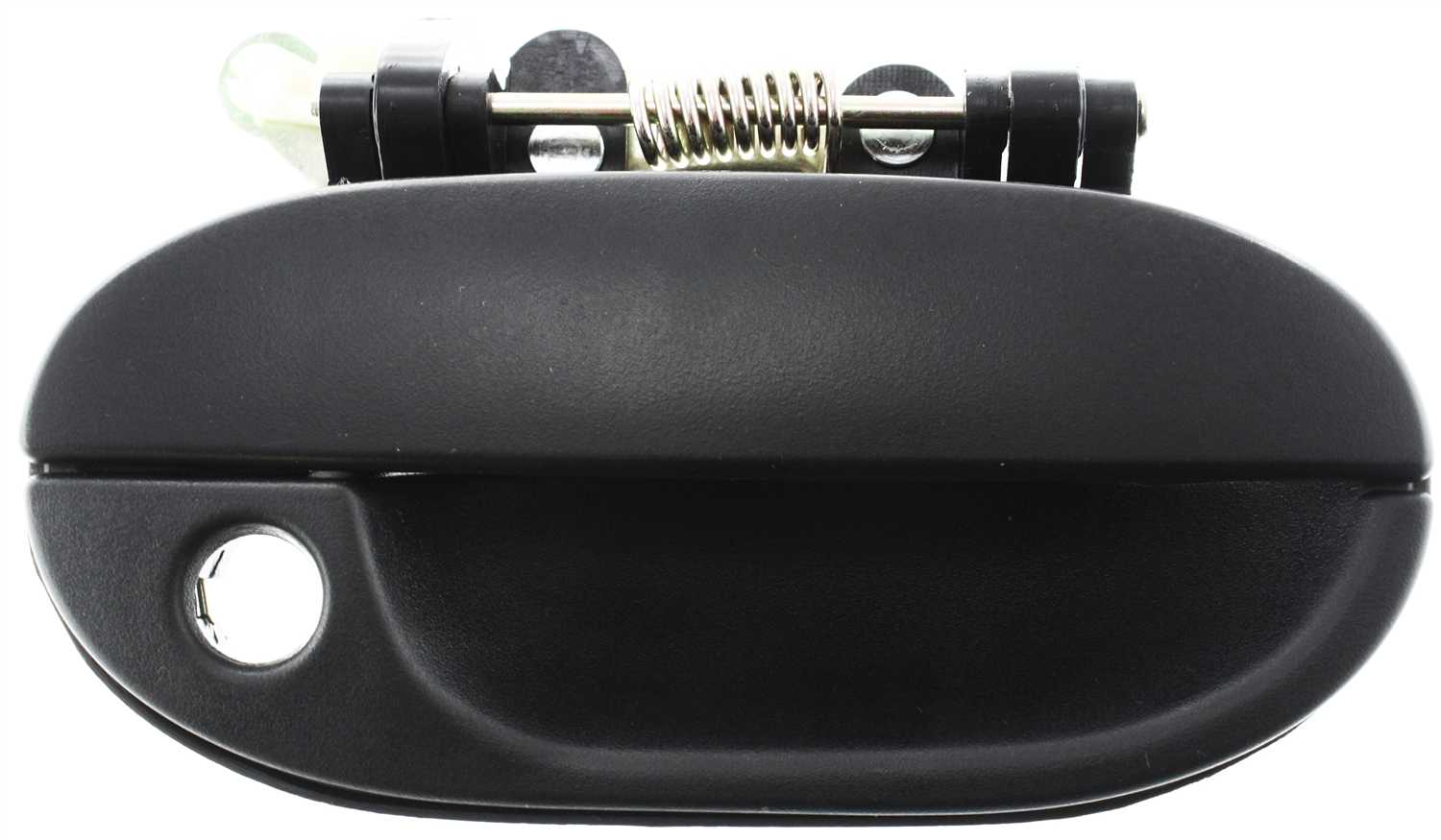 AM ACCENT 95-98 EXTERIOR FRONT DOOR HANDLE RH Assembly Plastic Textured Black With Keyhole SKU H462147 Partslink HY1311114 OEM 8266022000CA