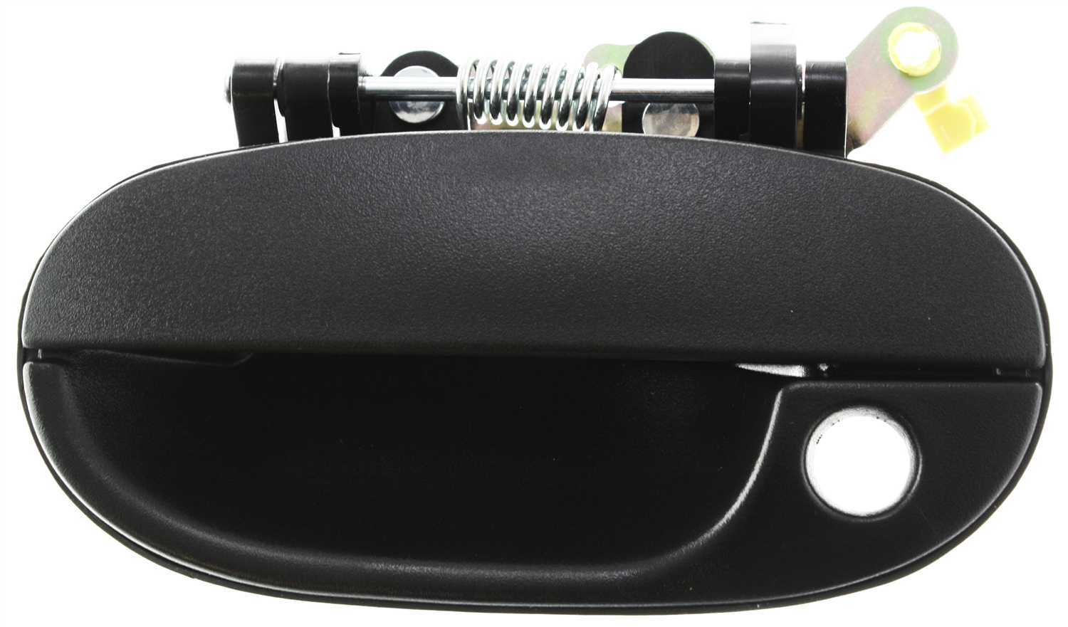 AM ACCENT 95-98 EXTERIOR FRONT DOOR HANDLE LH Assembly Plastic Textured Black With Keyhole SKU H462148 Partslink HY1310114 OEM 8265022000CA