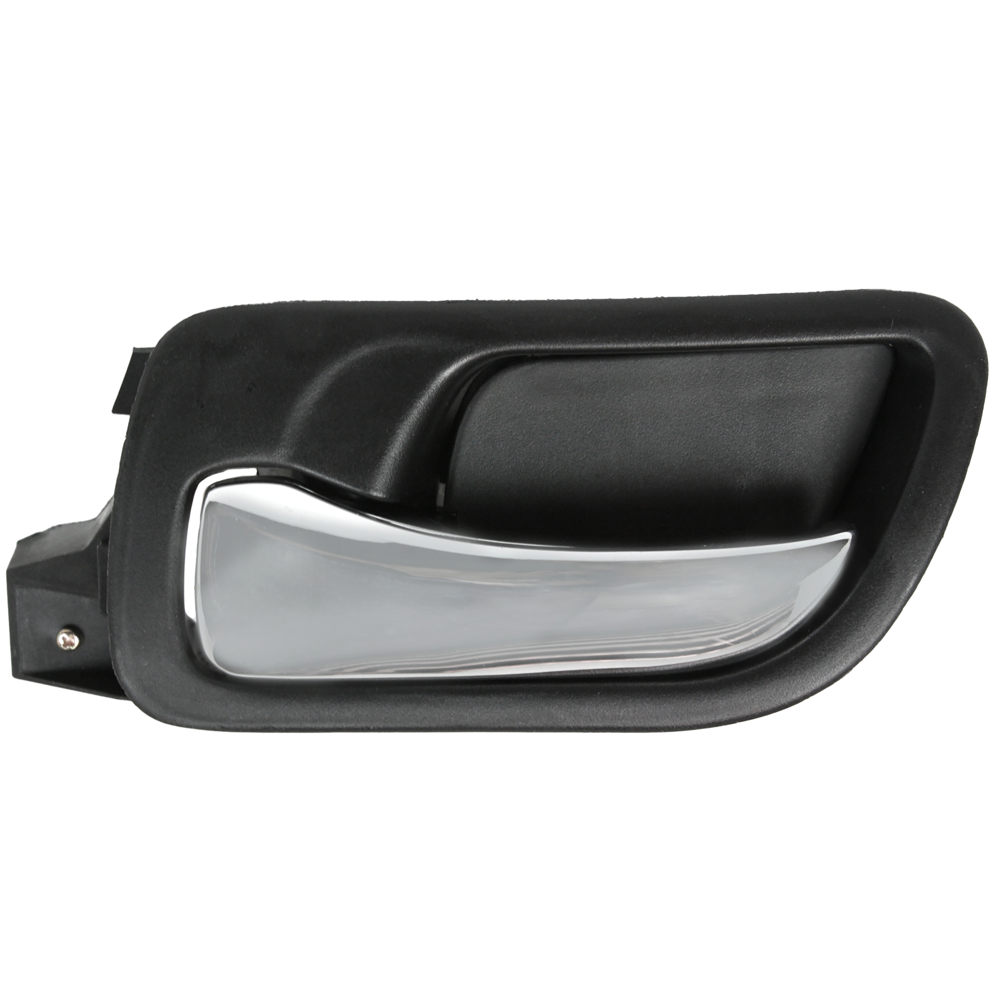 AM ACCORD 03-07 FRONT INTERIOR DOOR HANDLE LH Chrome Lever + Black Bezel Plastic Sedan SKU H462172 Partslink HO1352132 OEM 72160SDAA02ZC