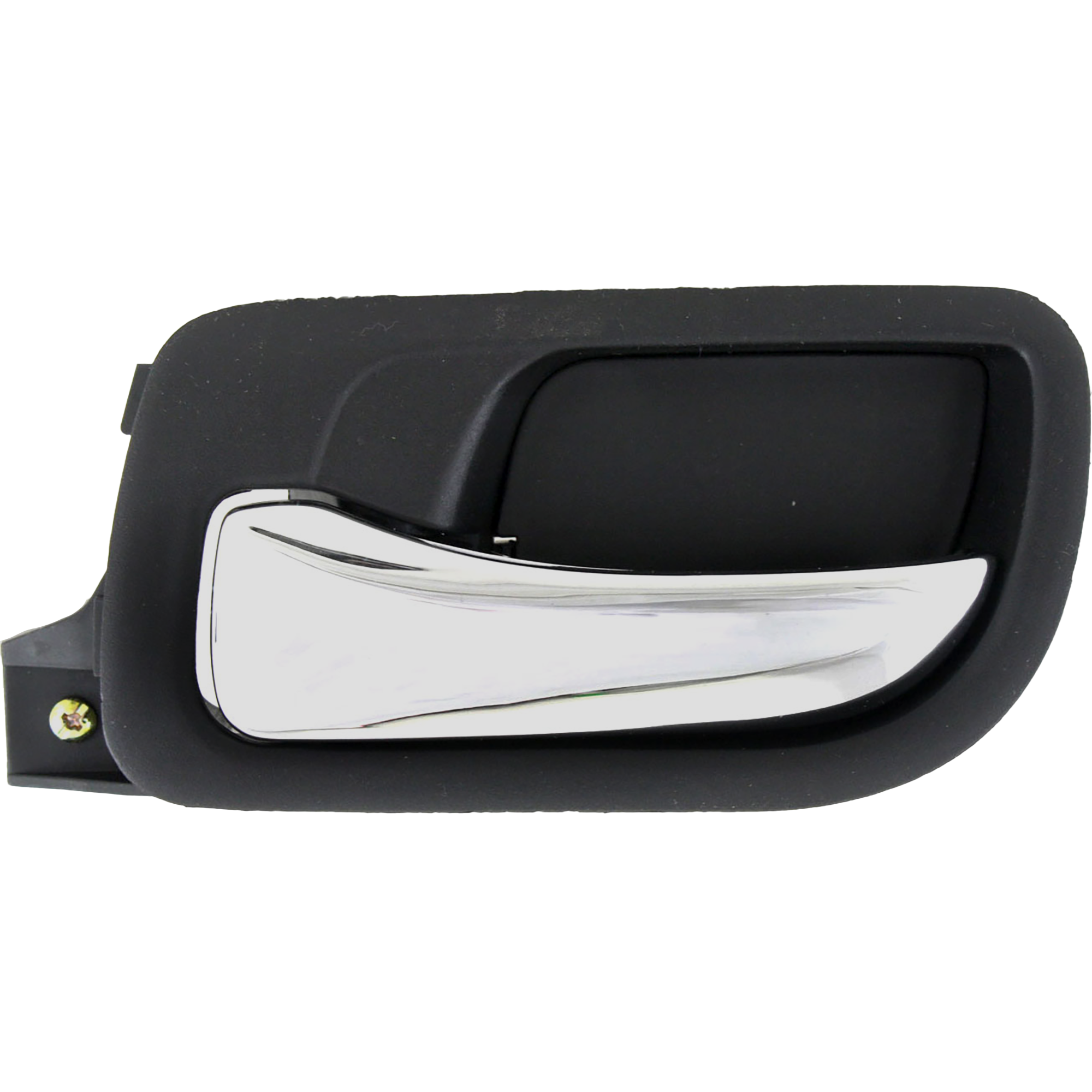 AM ACCORD 03-07 REAR INTERIOR DOOR HANDLE LH Chrome Lever + Black Bezel Plastic Sedan SKU H491342 Partslink HO1552106 OEM 72660SDAA02ZA
