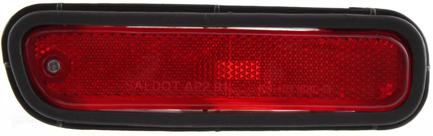 AM ACCORD 94-00 REAR SIDE MARKER LAMP RH Assembly Red Lens w Garnish SKU H731905 Partslink HO2861106 OEM 33650SV4A01