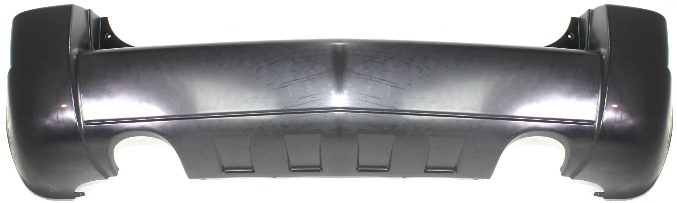 AM TUCSON 05-09 REAR BUMPER COVER Primed 2.7L Eng w Dual Exhaust Holes w o Sensor Holes w o Garnish SKU H760118 Partslink HY1100145 OEM 866102E030