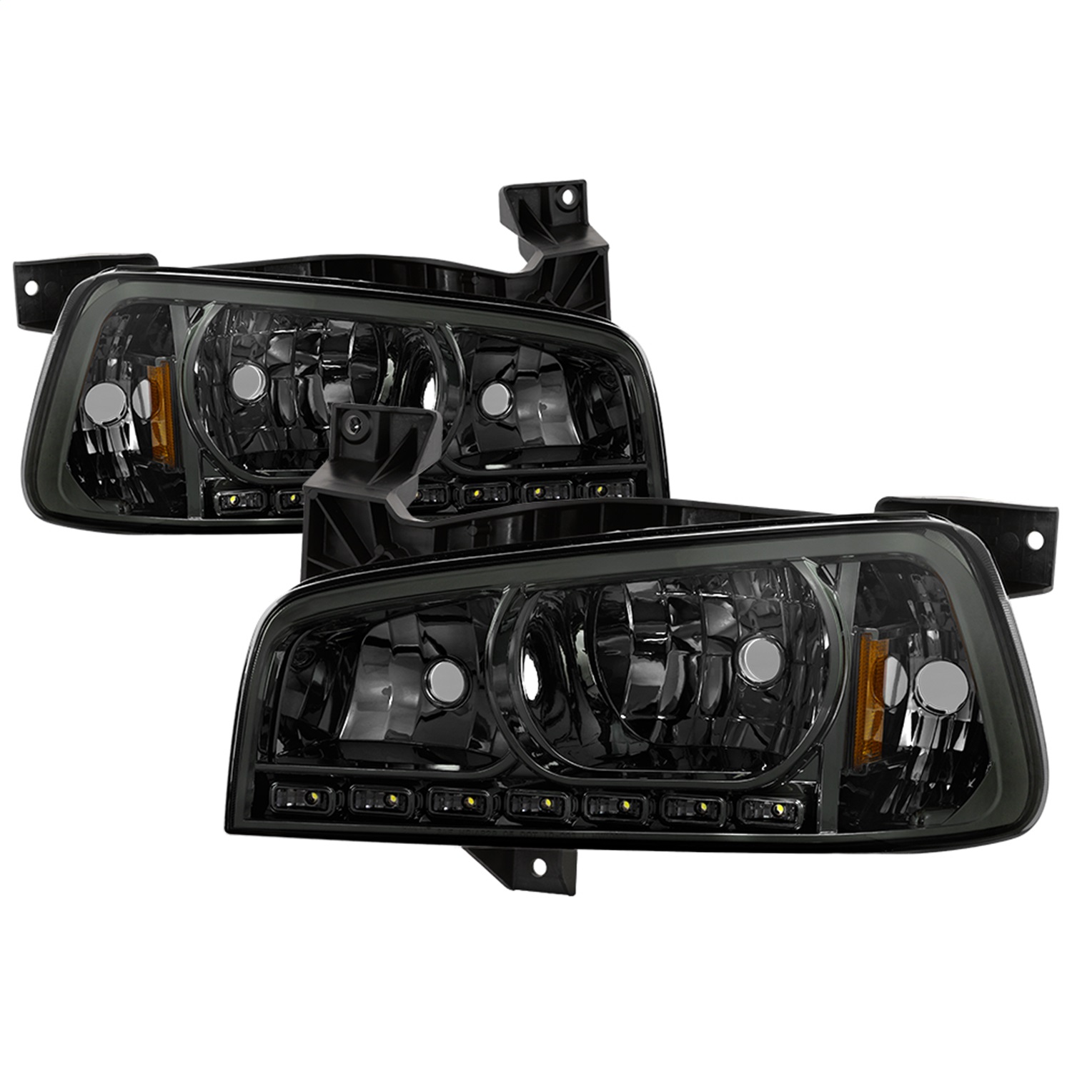 AM Crystal Headlights SKU HD ON DCH05-1PC LED SM