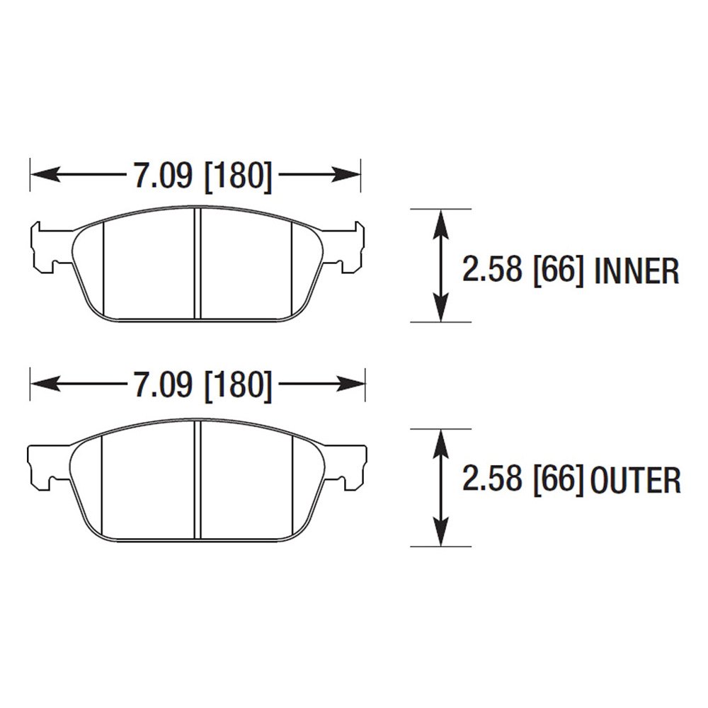 AM Disc Brake Pad High Performance Street 5.0 SKU HFHB712B680