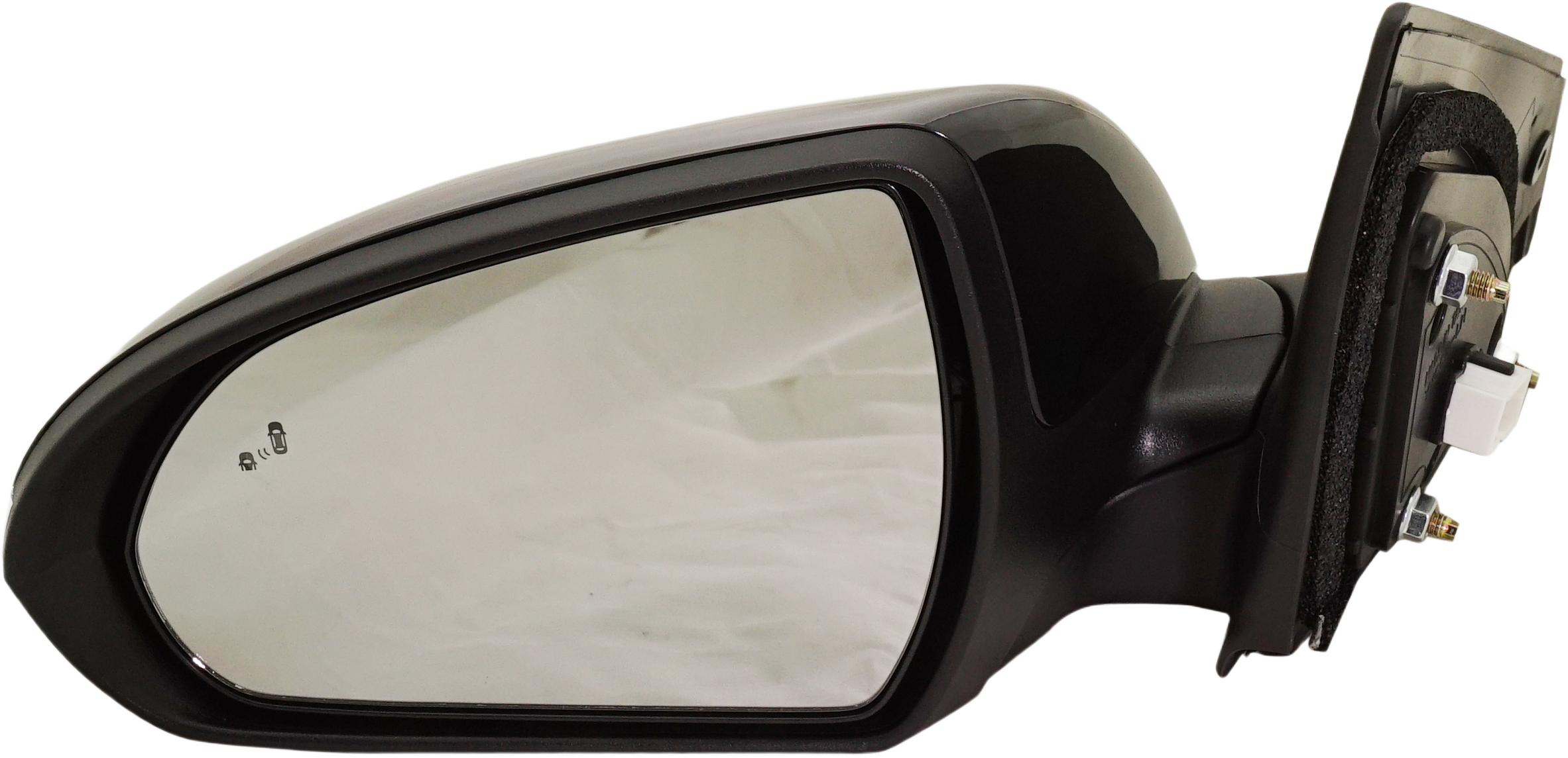 AM ELANTRA 17-18 MIRROR LH Power Manual Folding Heated Paintable w BSD in Glass In housing Signal Light and Memory No Auto dimming SKU HY08EL S Partslink HY1320227 OEM 87610F3040