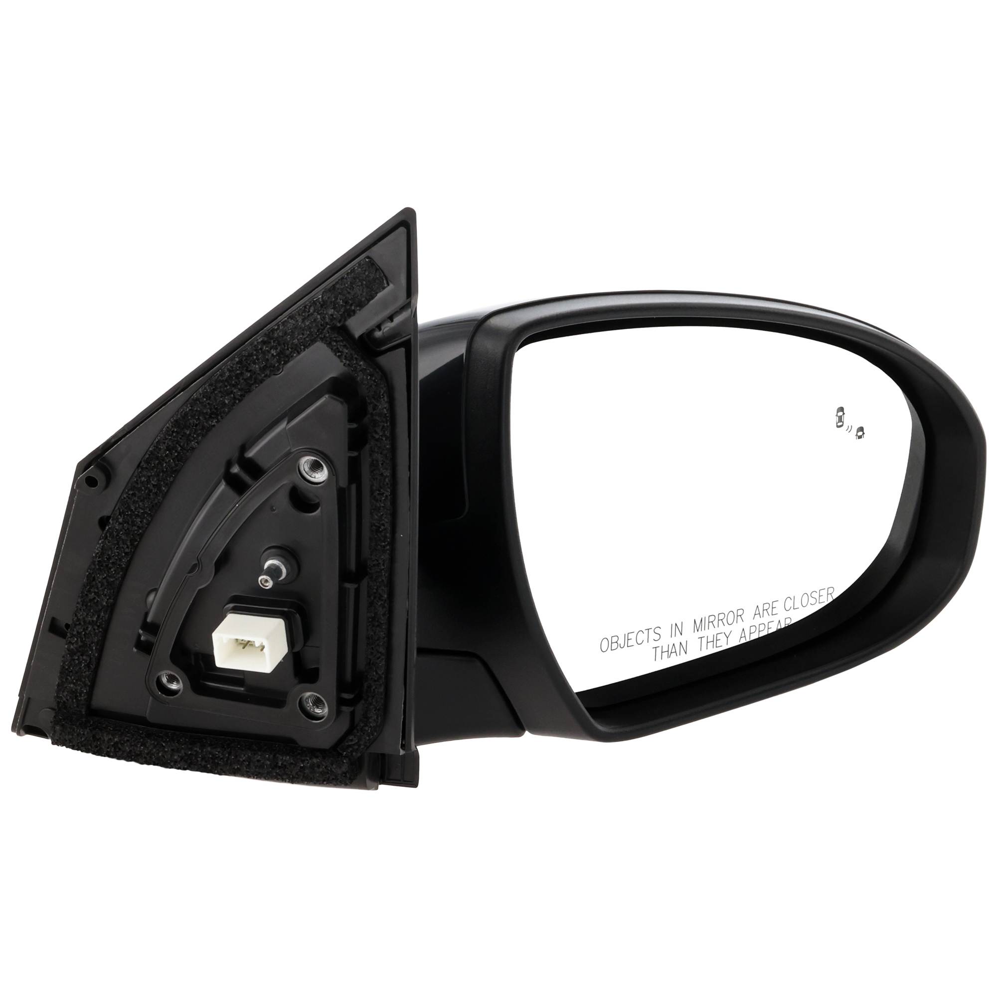 AM TUCSON 16-18 MIRROR RH Power Heated Manual Folding Paintable w BSD and Signal Light SKU HY103ER S Partslink HY1321231 OEM 87620D3430