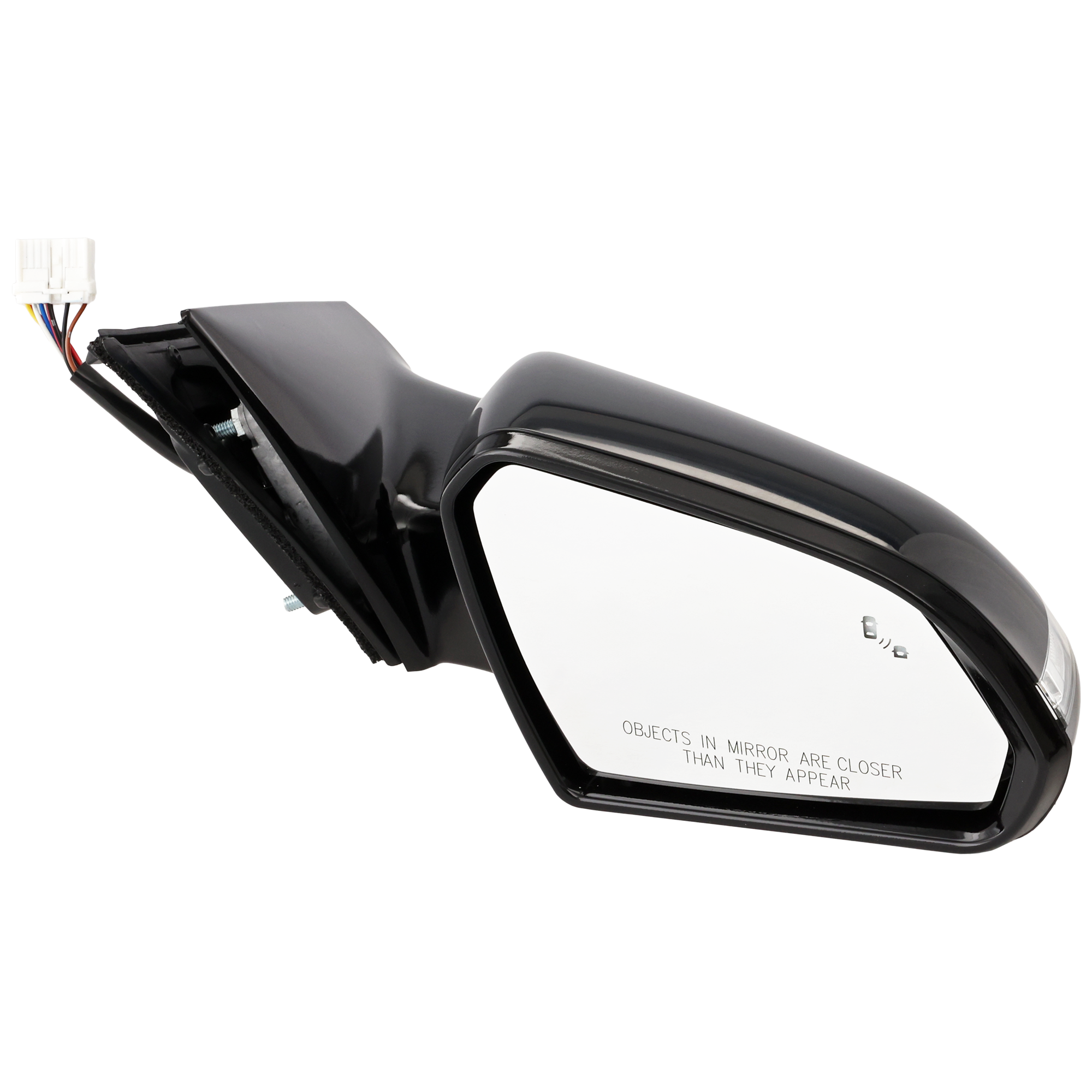 AM SONATA 15-17 MIRROR RH Power Manual Folding Heated Paintable w BSD and Signal Light No Memory SKU HY105ER S Partslink HY1321228 OEM 87620C2060