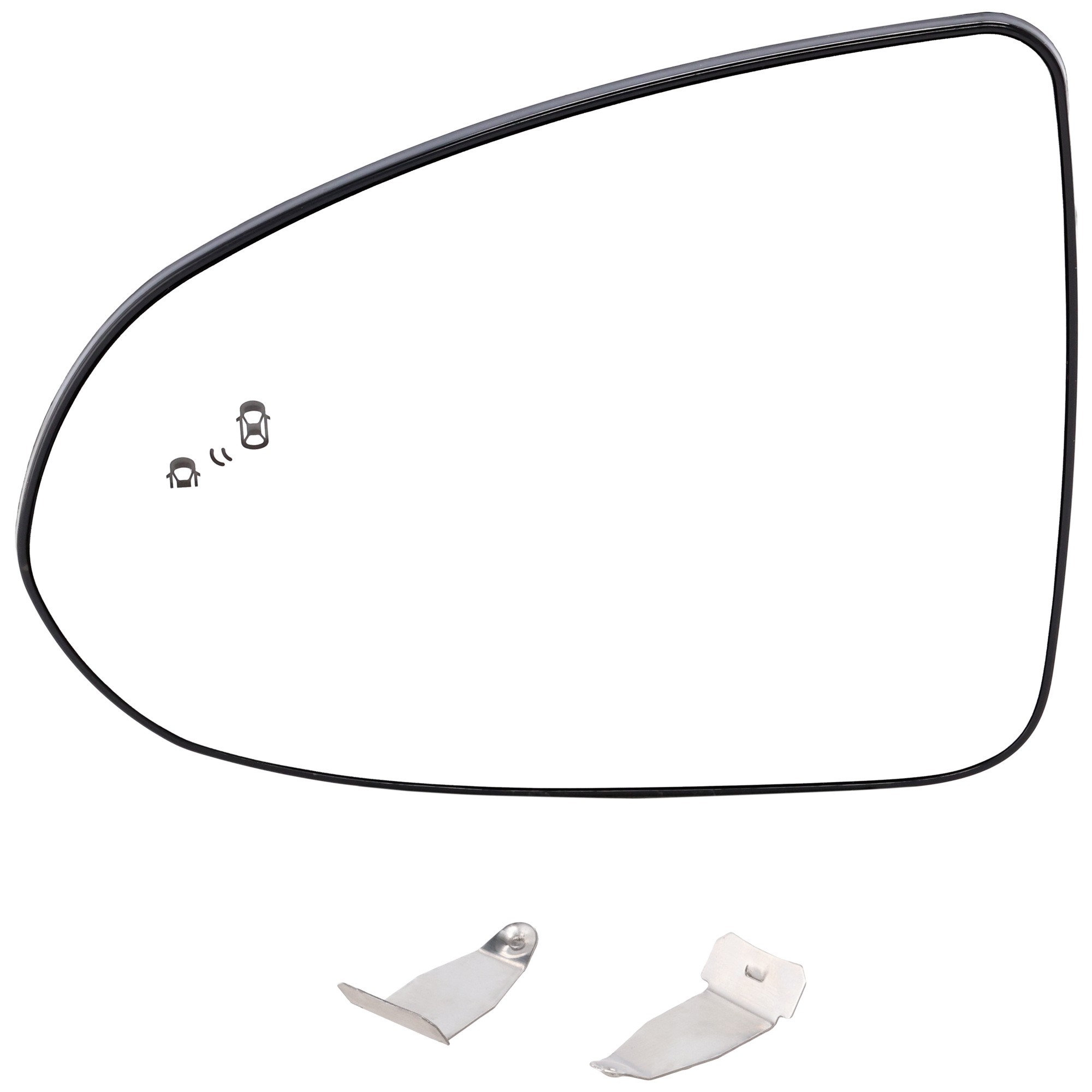 AM SONATA 20-23 MIRROR GLASS LH Heated No Signal Light w BSD Korea USA Built Vehicle Exc. Hybrid Models SKU HY157GL Partslink HY1324147 OEM 87611L0010