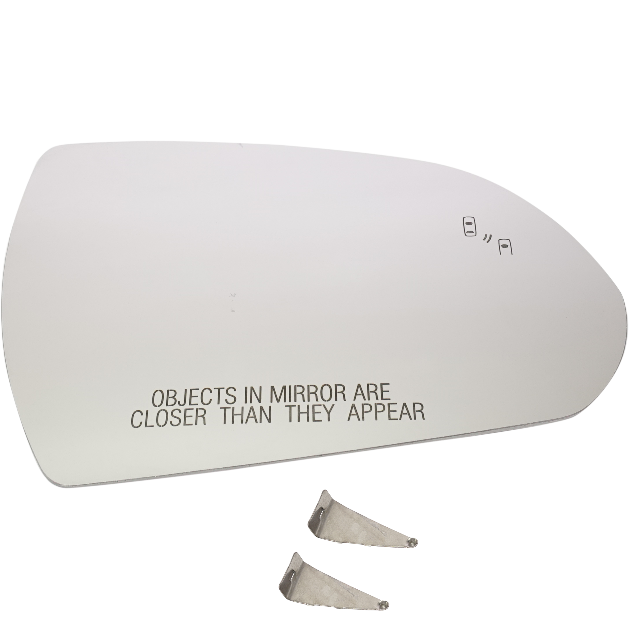 AM ELANTRA 17-20 MIRROR GLASS RH Heated w Backing Plate and Blind Spot Detection SKU HY94GR Partslink HY1325132 OEM 87621F2140