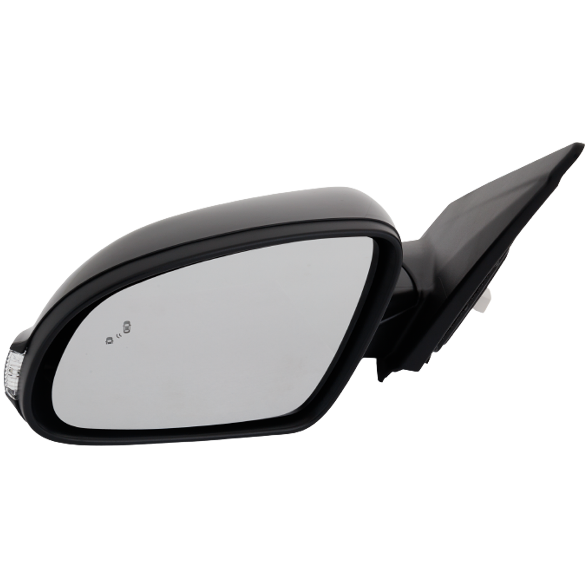 AM KONA 18-21 MIRROR LH Power Manual Folding Heated Paintable w BSD SKU HY99EL S Partslink HY1320257 OEM 87610J9130MZH