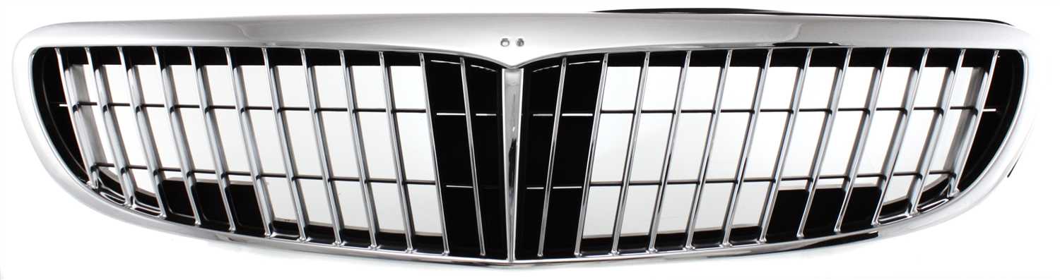 AM I30-00-01 GRILLE Plastic Chrome Shell Painted Black Insert SKU I070103 Partslink IN1200105 OEM 623103Y100