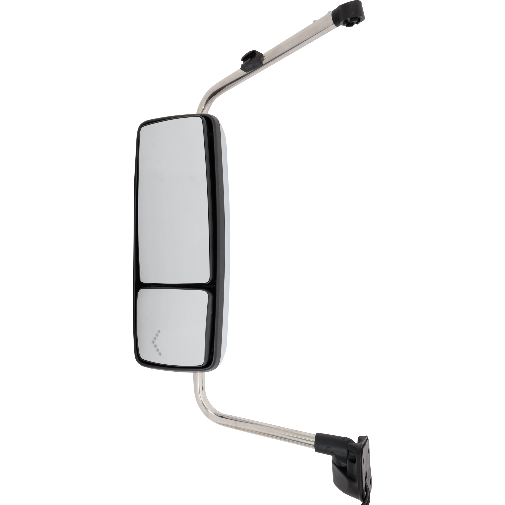 AM INTERNATIONAL PROSTAR WORKSTAR 08-12 MIRROR LH Manual Adjust Heated Chrome w Signal Light w CB Antenna Provision SKU IN46L S HD OEM 3618468C91