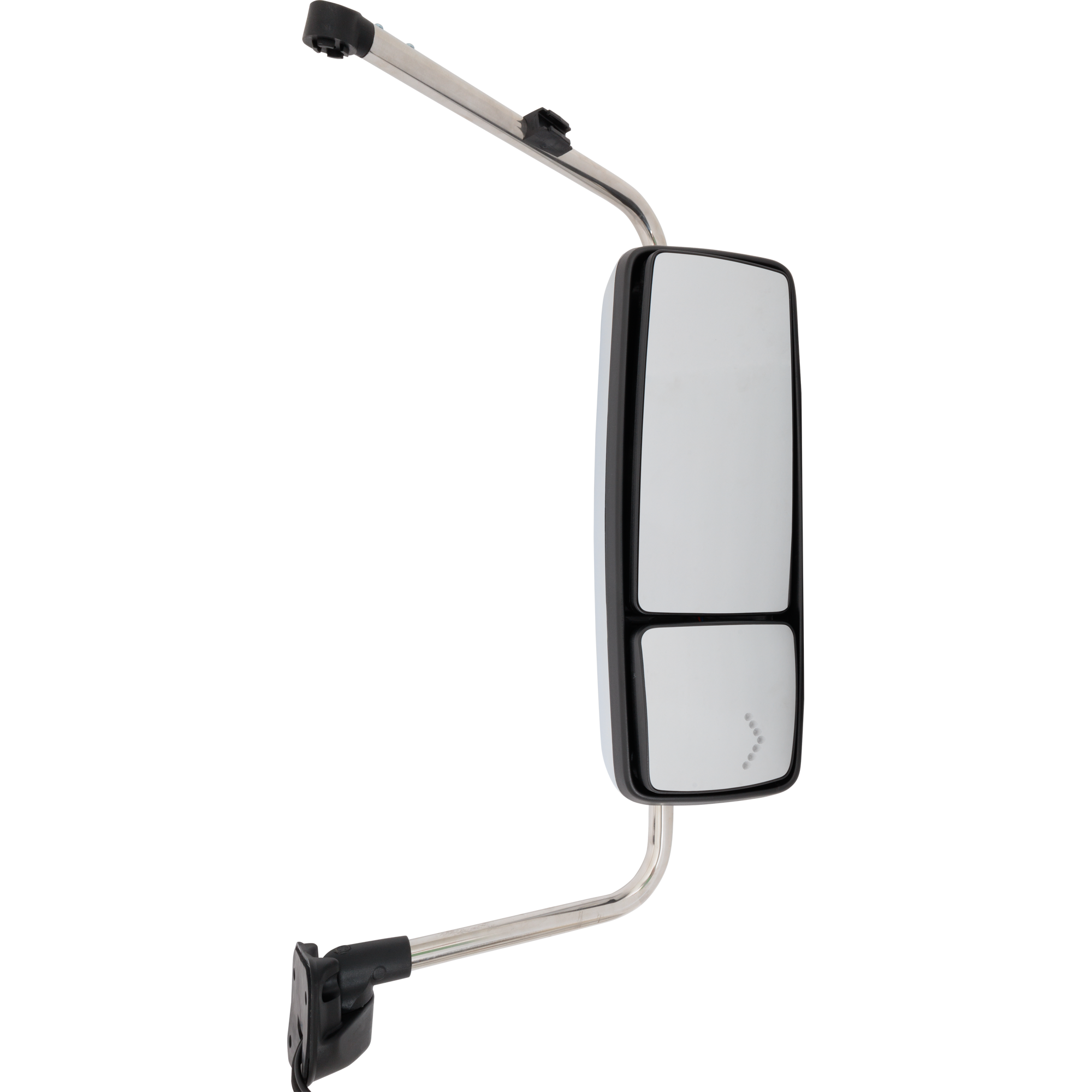 AM INTERNATIONAL PROSTAR WORKSTAR 08-12 MIRROR RH Manual Adjust Heated Chrome w Signal Light w CB Antenna Provision SKU IN46R S HD OEM 3618489C91