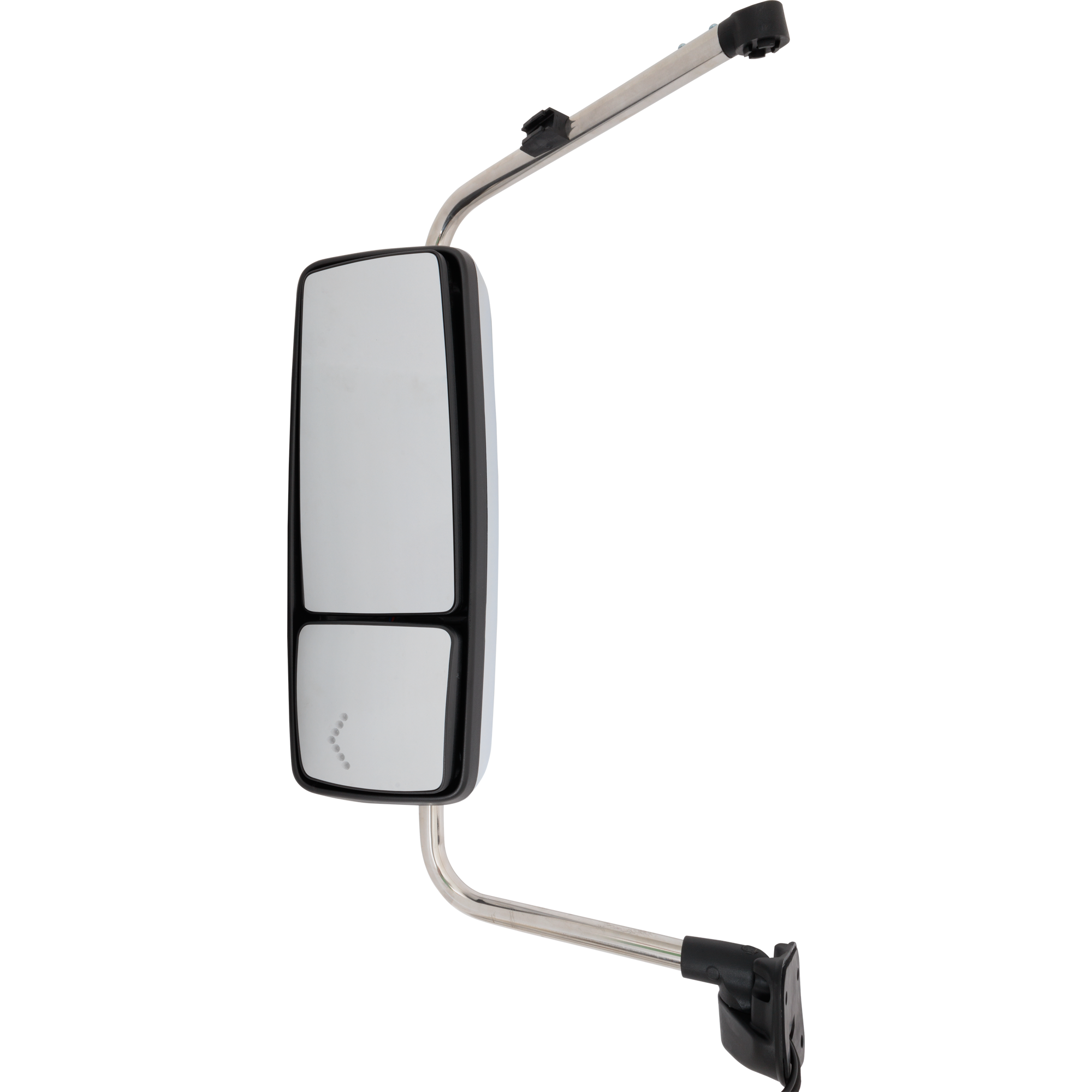 AM INTERNATIONAL PROSTAR WORKSTAR 08-12 MIRROR LH Manual Adjust Heated Chrome Manual Folding w Signal Light w o CB Antenna Provision SKU IN47L S HD OEM Heavy Duty