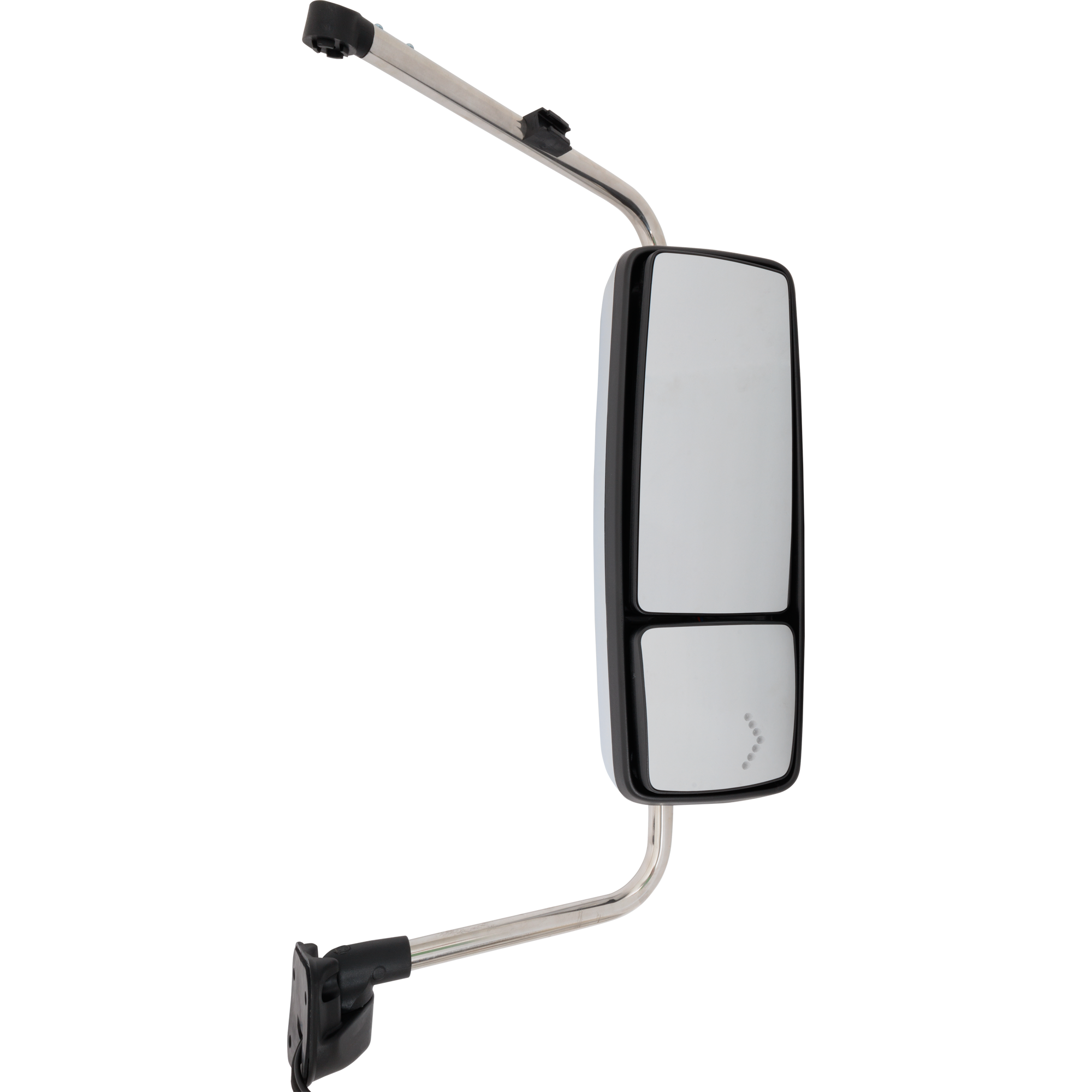AM INTERNATIONAL PROSTAR WORKSTAR 08-12 MIRROR RH Manual Adjust Heated Chrome Manual Folding w Signal Light w o CB Antenna Provision SKU IN47R S HD OEM 3618502C91