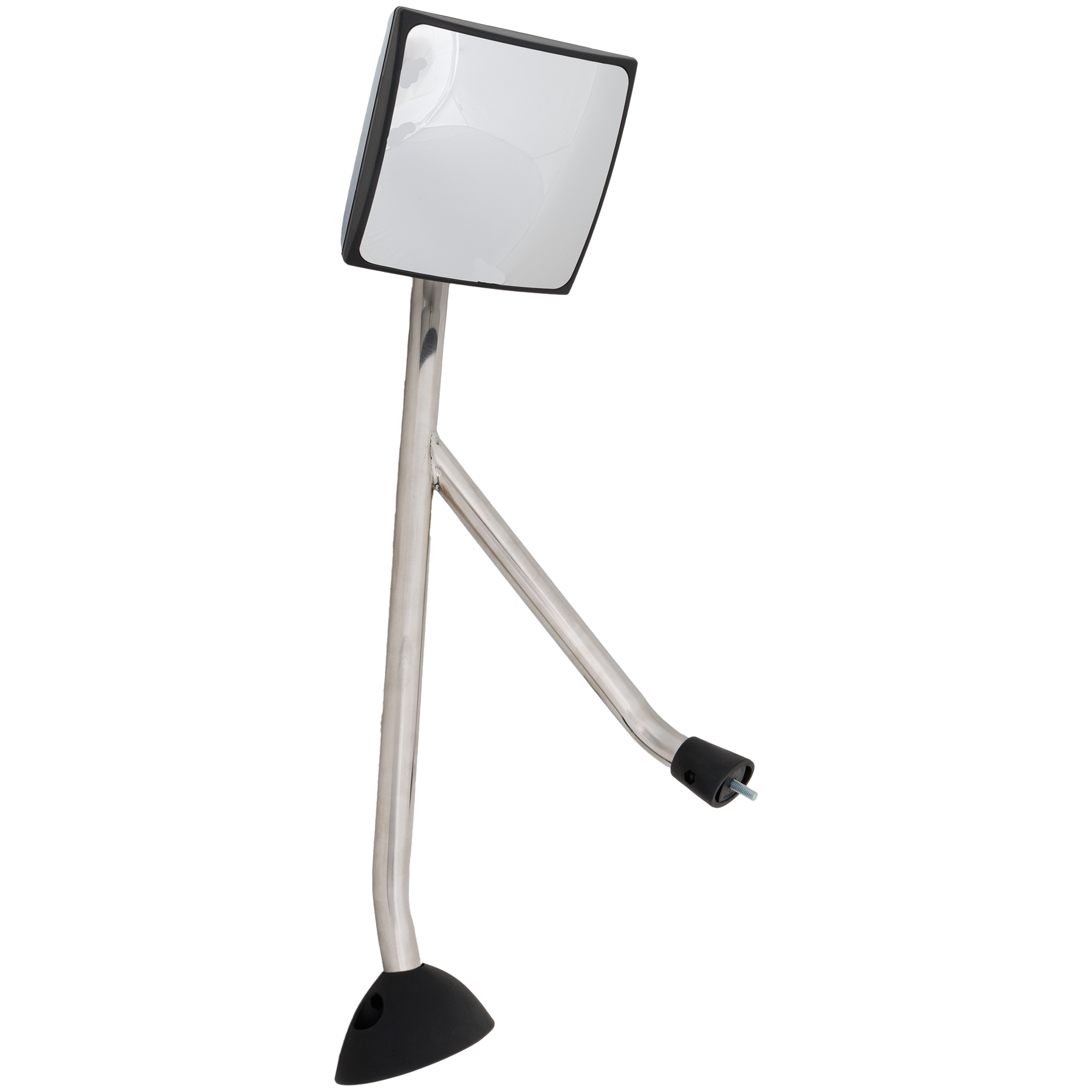 AM INTERNATIONAL PROSTAR 08-20 HOOD MIRROR LH Manual Adjust Manual Folding Non Heated Polished w Stainless Steel Arm SKU IN57L HD OEM 3594843C3