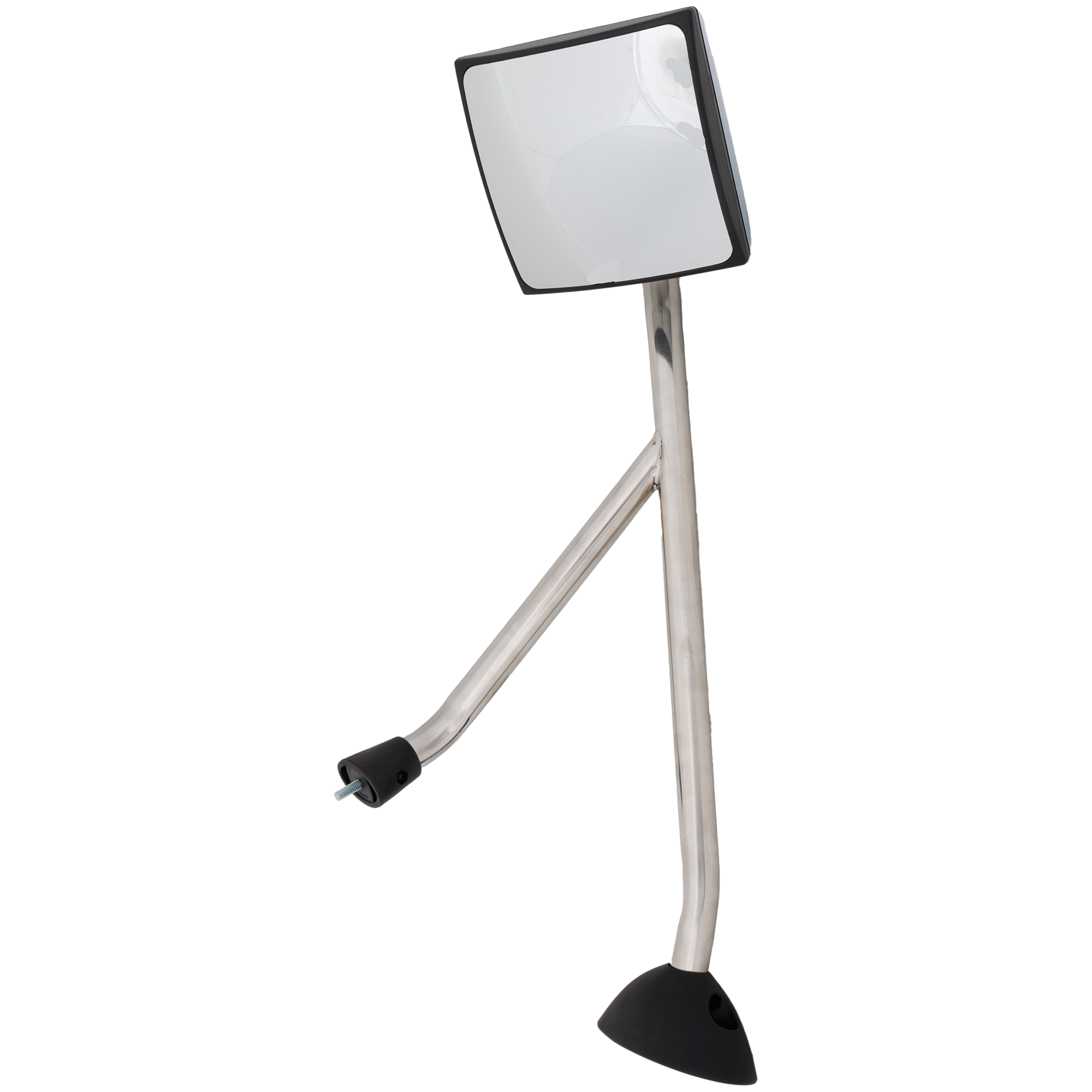 AM INTERNATIONAL PROSTAR 08-20 HOOD MIRROR RH Manual Adjust Manual Folding Non Heated Polished w Stainless Steel Arm SKU IN57R HD OEM 3594844C3