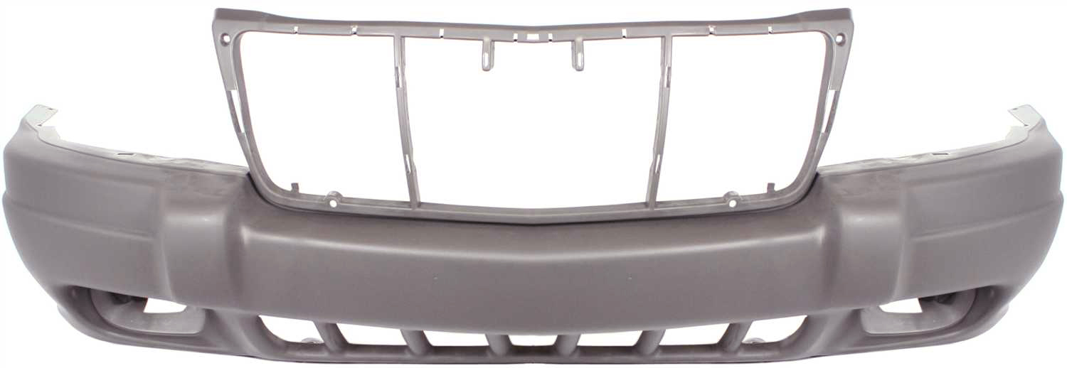 AM GRAND CHEROKEE 99-03 FRONT BUMPER COVER Textured Laredo Sport Models w Fog Light Holes From 8-1-01 SKU J010313 Partslink CH1000312 OEM 5FN29VF7AB 5FN29WLPAB