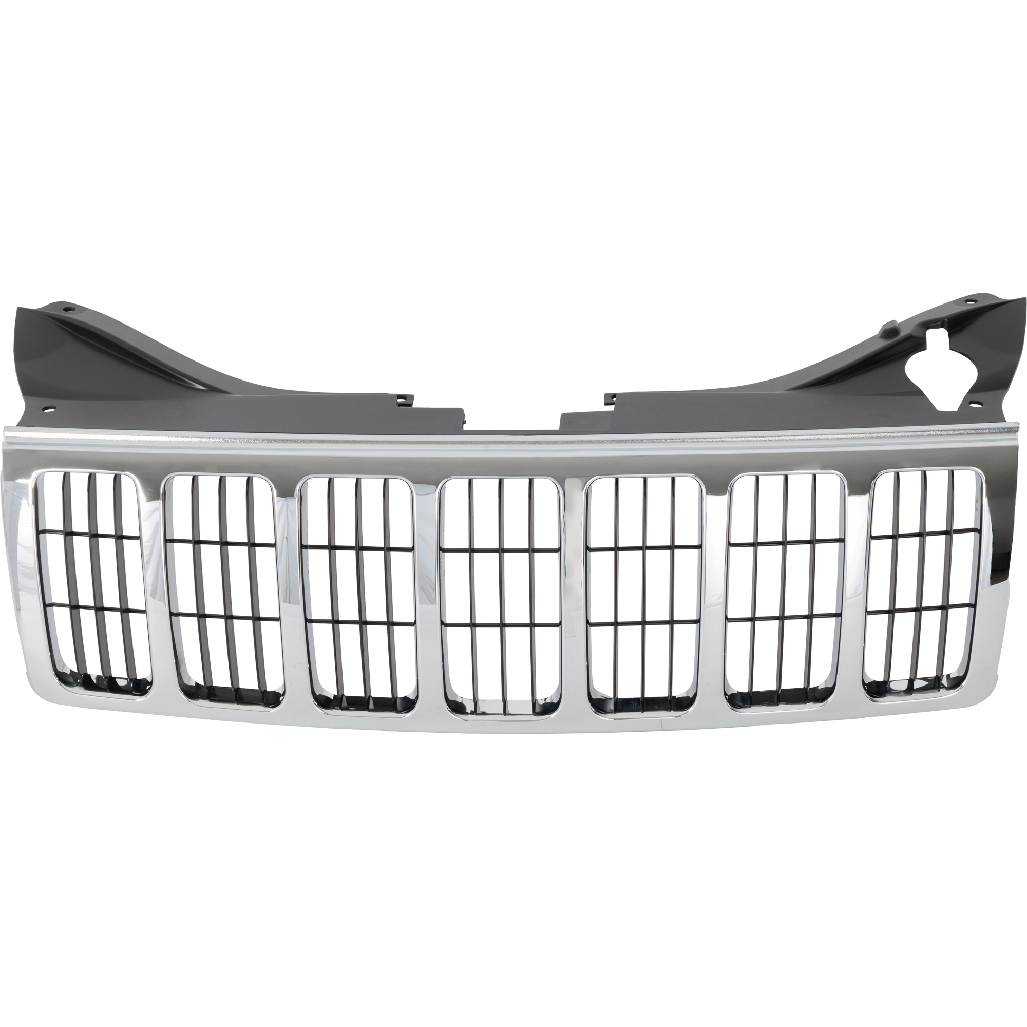 AM GRAND CHEROKEE 05-07 RADIATOR GRILLE Chrome Shell and Insert SKU J070117 Partslink CH1200284 OEM 55156814AE