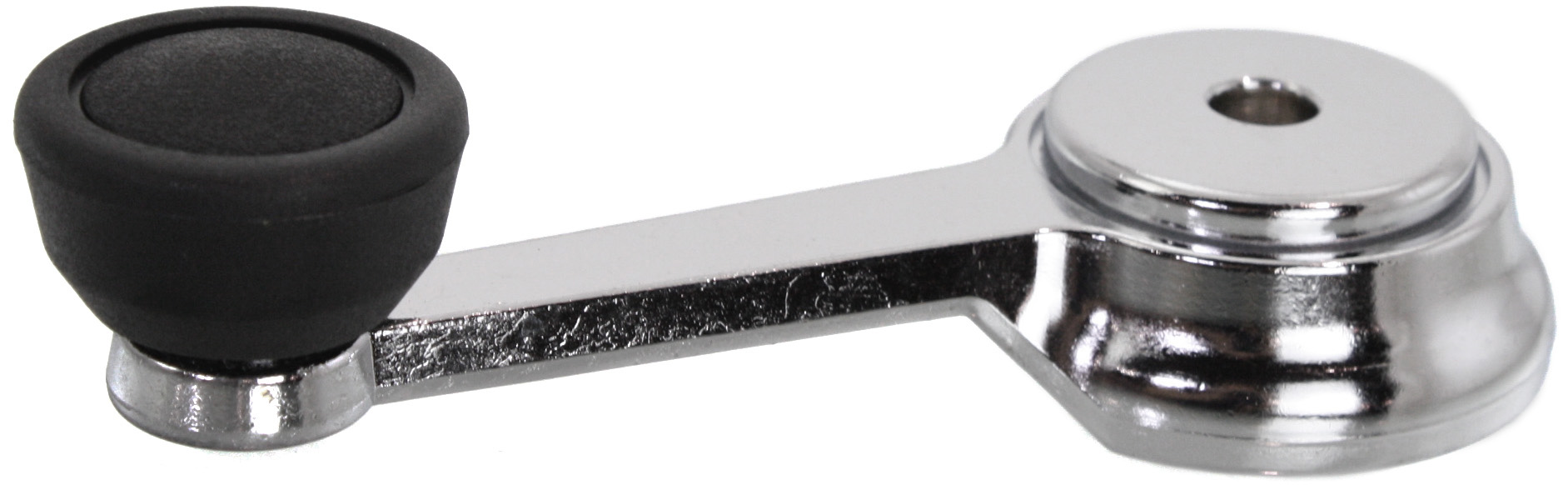 AM CJ SERIES 68-86 EAGLE 80-88 FRONT REAR WINDOW CRANK Chrome w Blk Knob SKU J462503 Partslink CH1354103 OEM J3678907 J3726992
