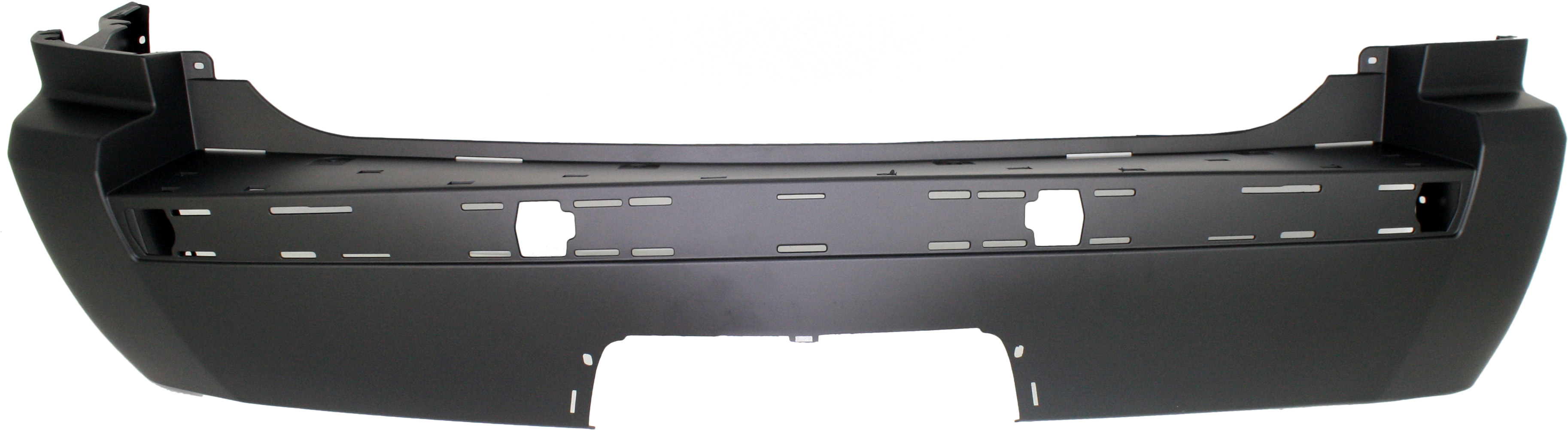 AM GRAND CHEROKEE 05-10 REAR BUMPER COVER Primed w Chrome Insert w Tow Hook Holes Exc. SRT 8 Model SKU J760108P Partslink CH1100400 OEM 5159086AA