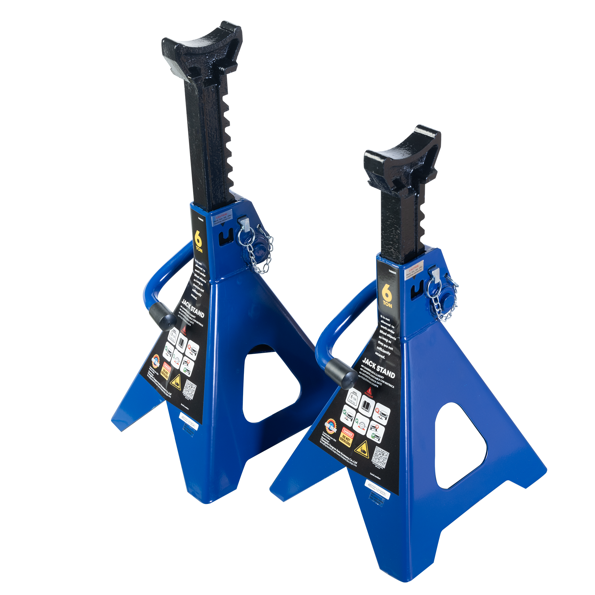 AM JACK STAND 6 Ton Double Lock Set of 2 SKU J99160004 OEM Tools