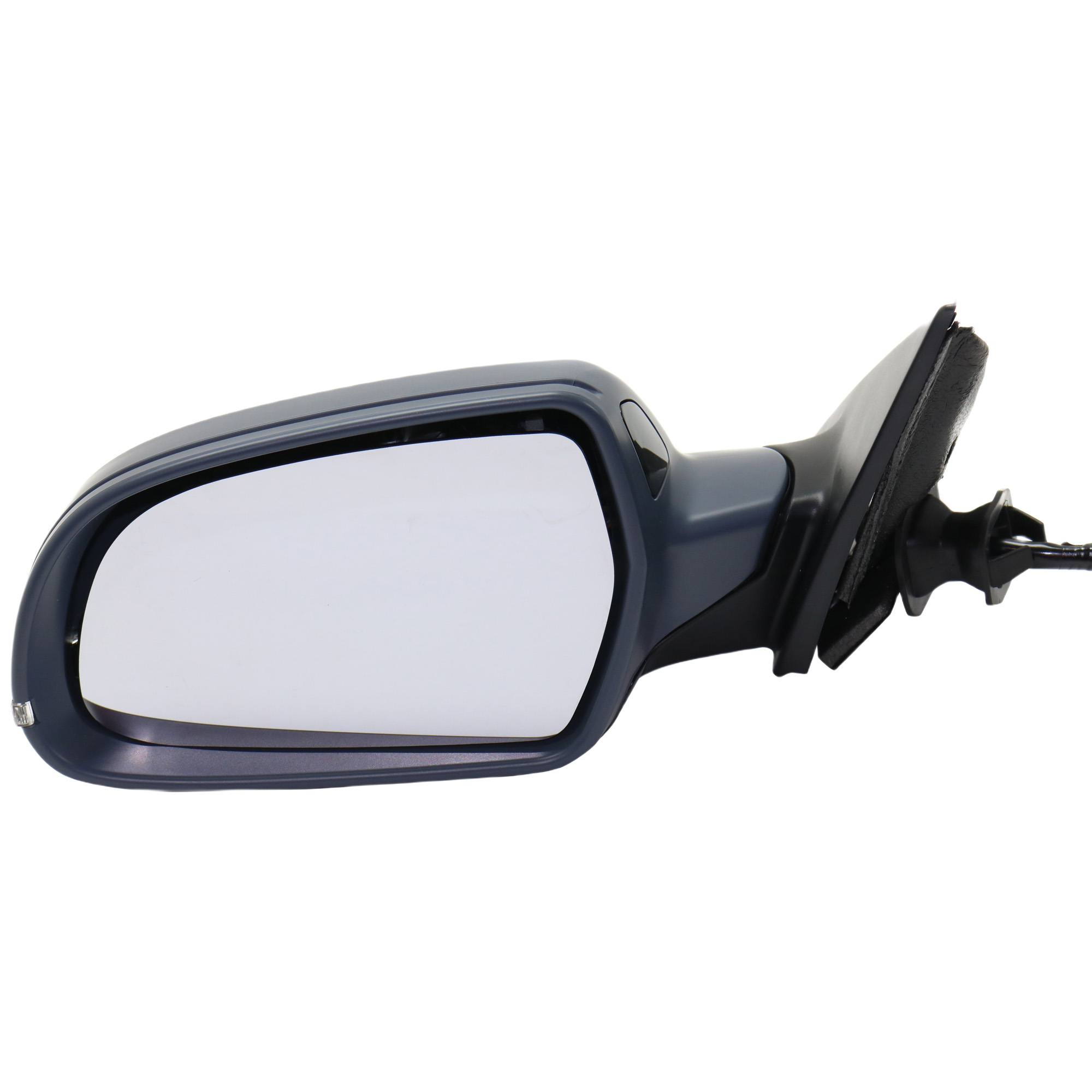 AM A4 S4-10-11 MIRROR LH Power Manual Folding Heated Paintable No Auto dimming w Memory and Signal Light with Blind Spot Light in Housing Sedan Wagon SKU JAU05EL S Partslink AU1320113 OEM 8K1857409AK01C PFM