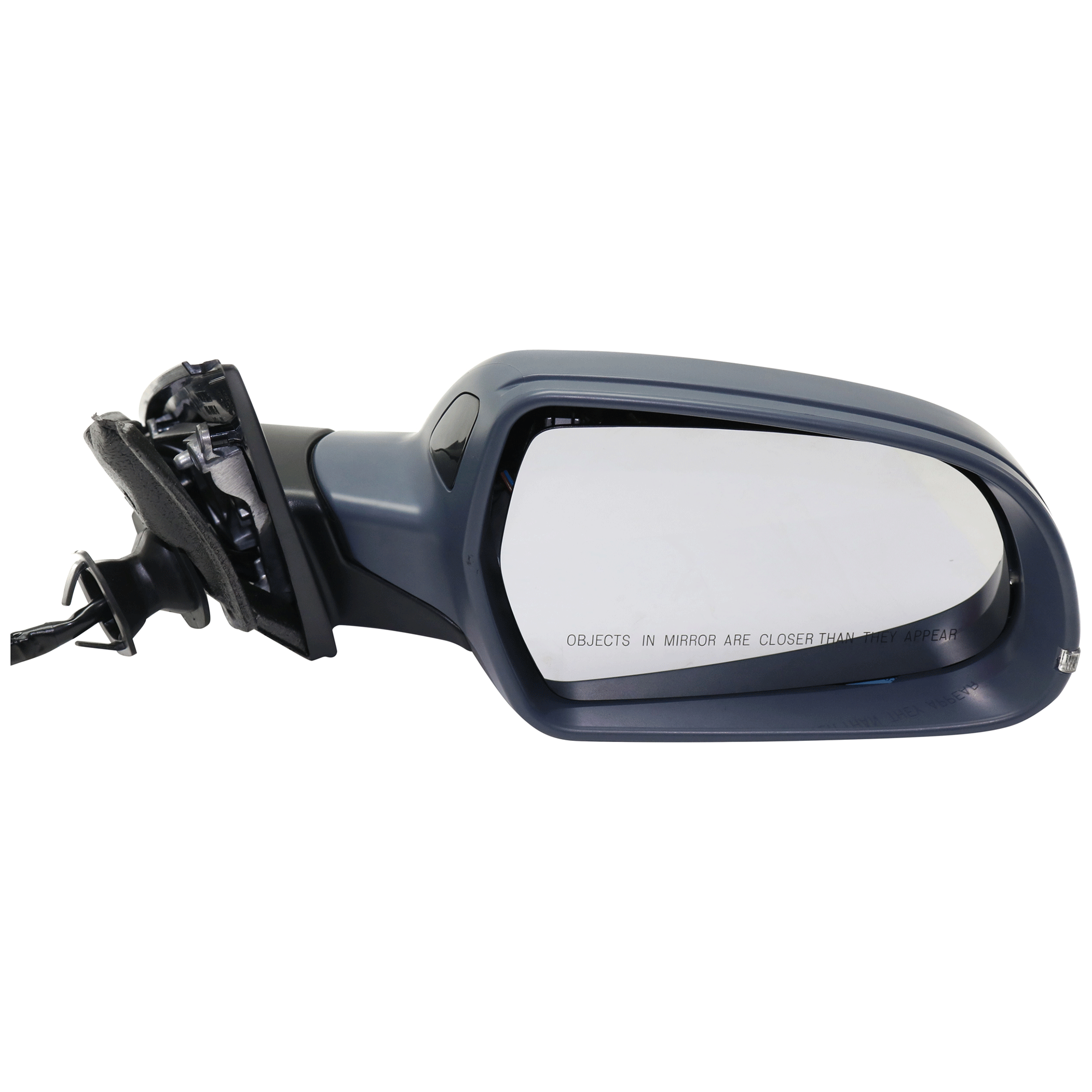 AM A4 S4-12-16 MIRROR RH Power Power Folding Heated Paintable w Signal Light No Auto dimming and Memory with Blind Spot Light in Housing Sedan Wagon SKU JAU09ER S Partslink AU1321140 OEM 8K1857410AH01C PFM