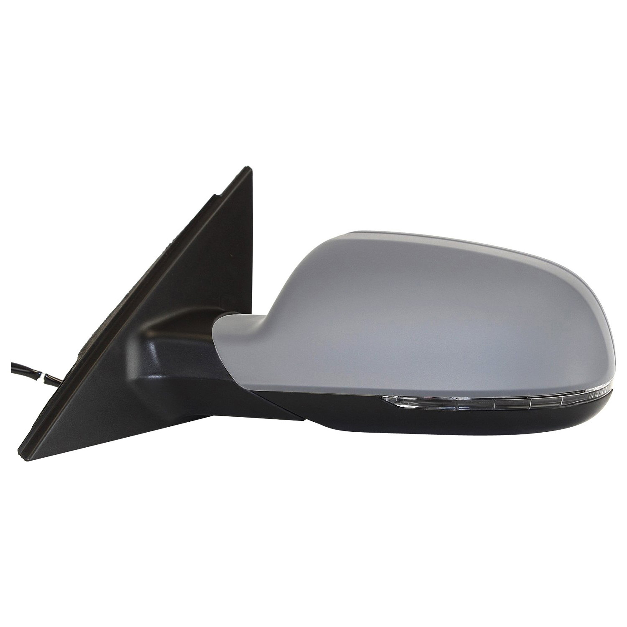 AM A4 S4-10-11 MIRROR LH Power Manual Folding Heated Paintable No Memory w Signal Light No Auto dimming and Memory w o Lane Change Assist Sedan Wagon SKU JAU18EL Partslink AU1320116 OEM 8K1857409AG01C PFM