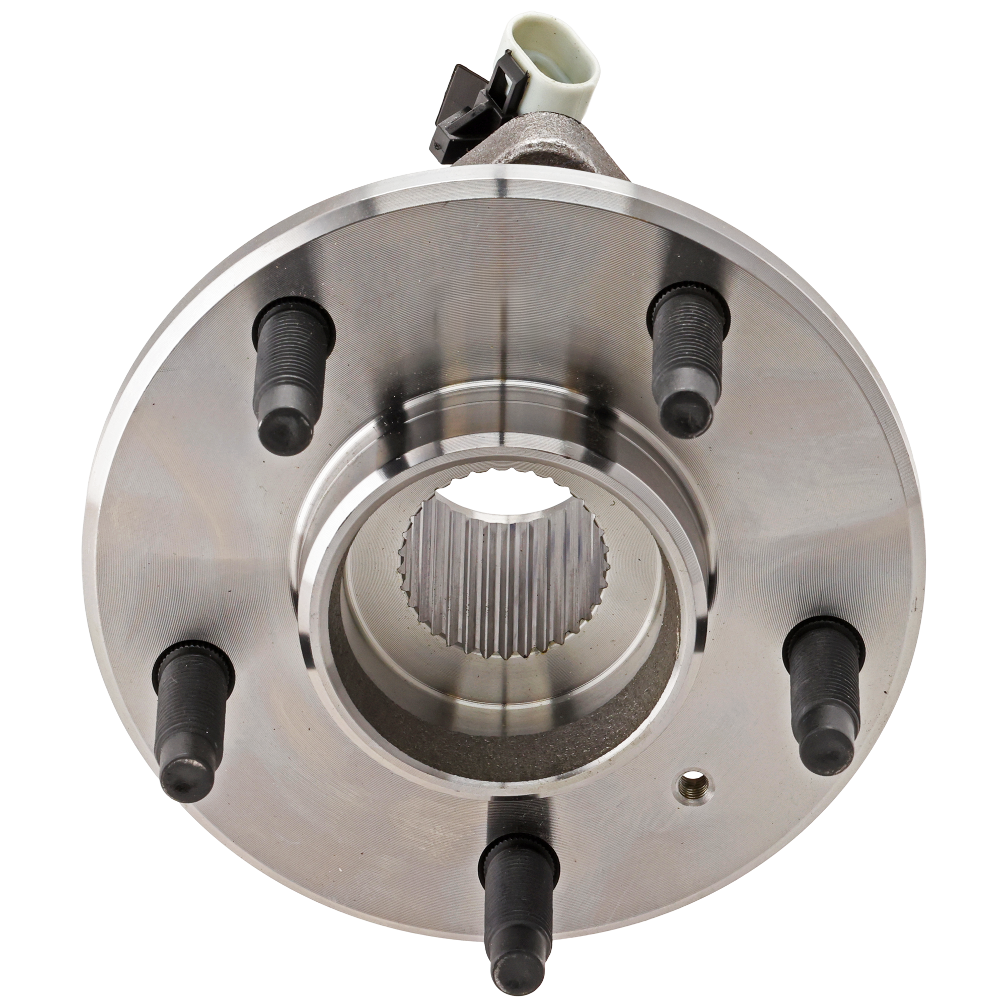 AM CENTURY 97-05 IMPALA LIMITED 14-16 FRONT OR REAR HUB ASSEMBLY RH=LH 5 Studs 5 x 4.53 in. Bolt Pattern Plastic Clip SKU JB283702 OEM 88964168