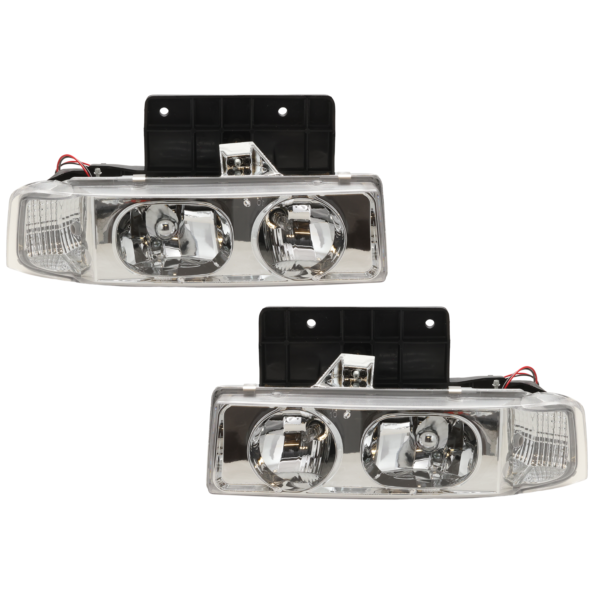 AM ASTRO 95-05 HEAD LAMP RH AND LH Assembly Halogen w o Bracket w Corner Lights SKU JC10010089A OEM 16524092 PFM 16524091 PFM 1652