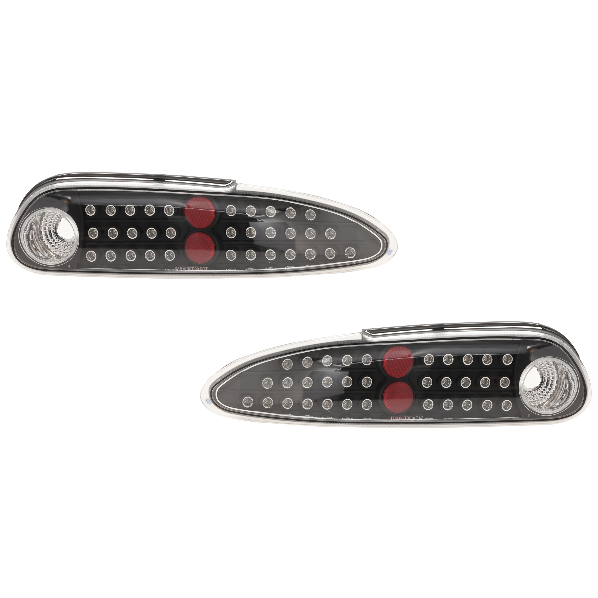 AM CAMARO 93-02 PARK LAMP RH AND LH Assembly LED Black Interior SKU JC10630004A OEM 5978552 PFM 5978551 PFM