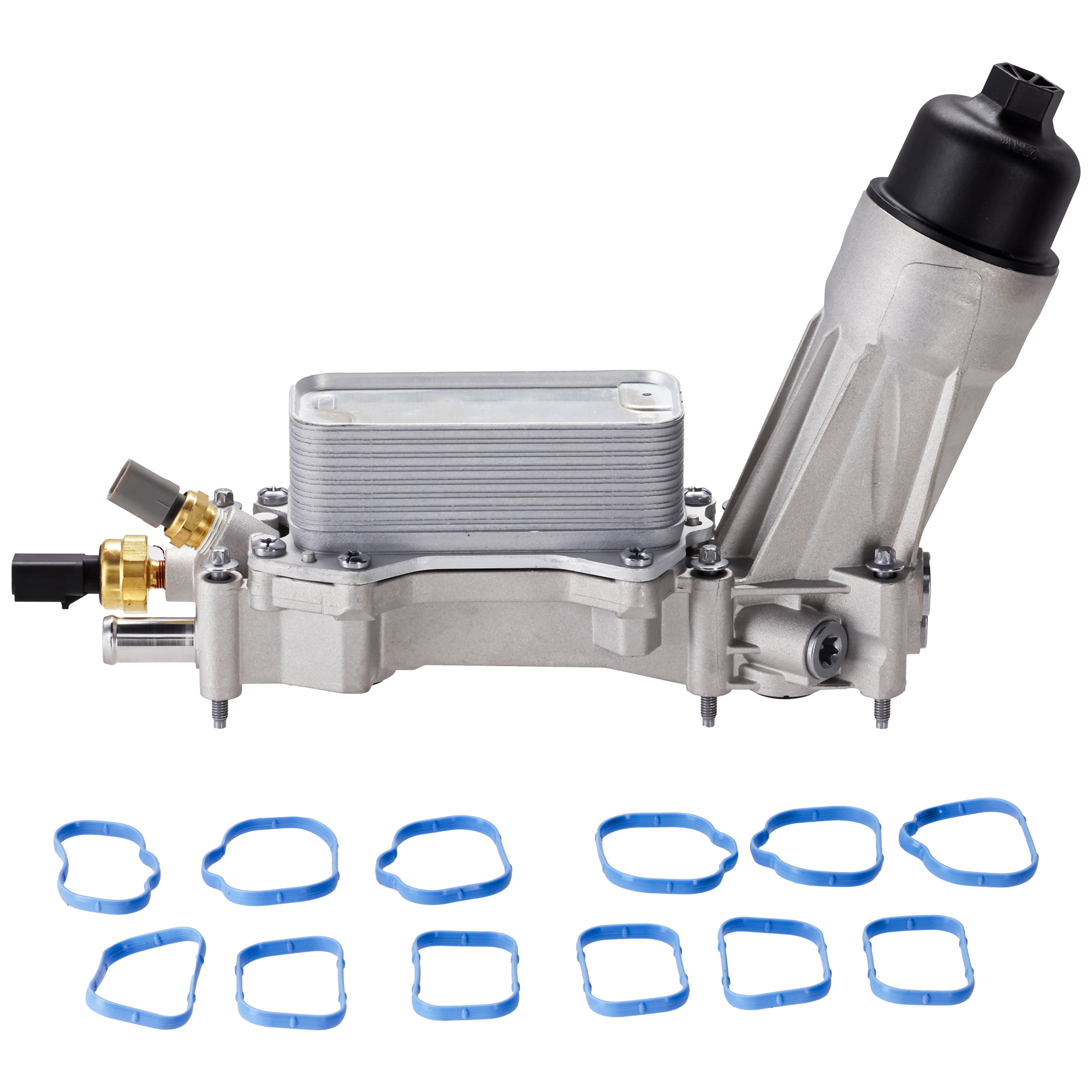 AM CHRYSLER 200 CHRYSLER 300-14-16 OIL FILTER HOUSING Assembly Aluminum w Filter and Gaskets SKU JC38560002 OEM 68105583AF PFM 05184562AC 0518