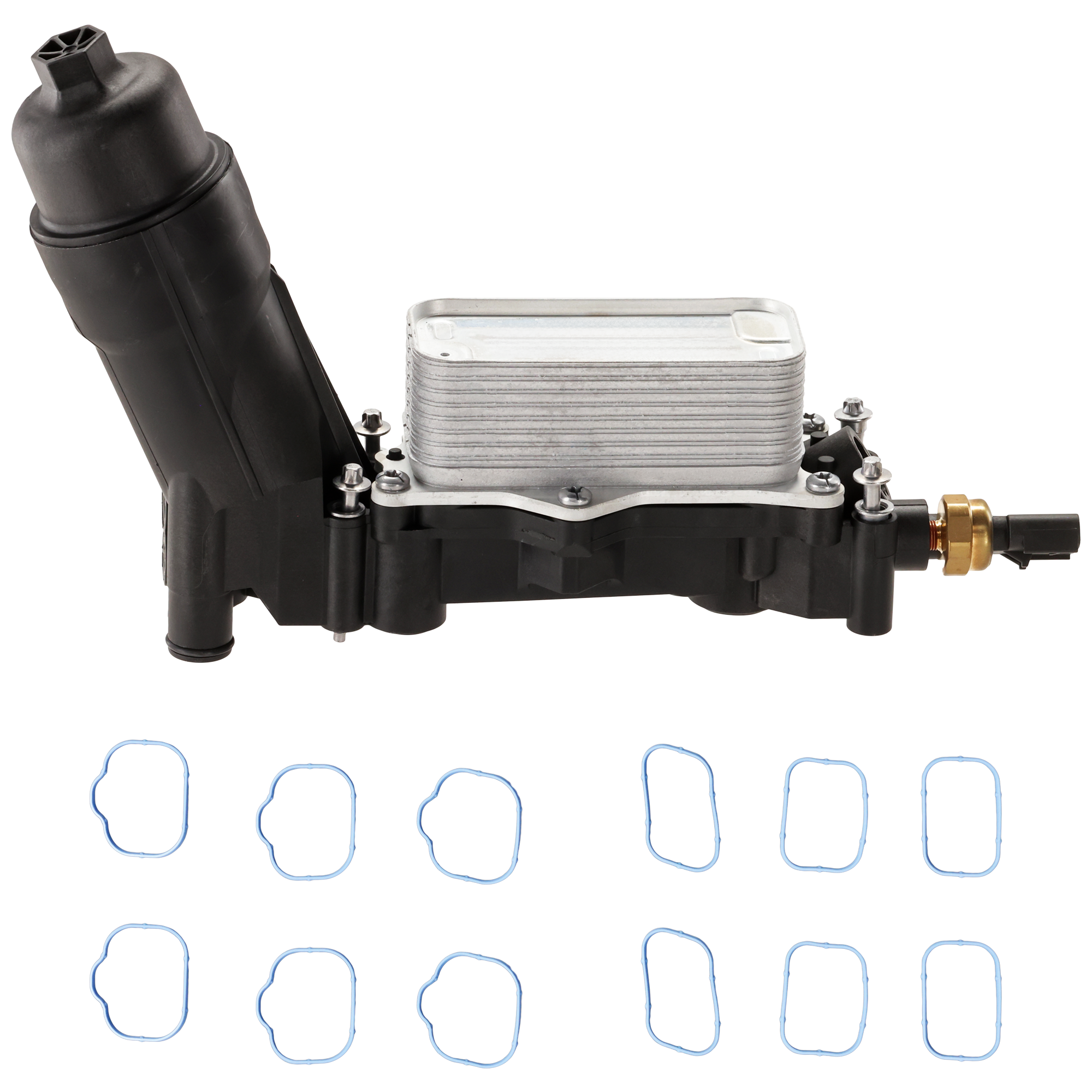 AM PACIFICA 19-24 VOYAGER 20-24 OIL FILTER HOUSING Assembly Plastic w Filter and Gaskets SKU JC38560007 OEM 68308741AF 05184562AC 05184331