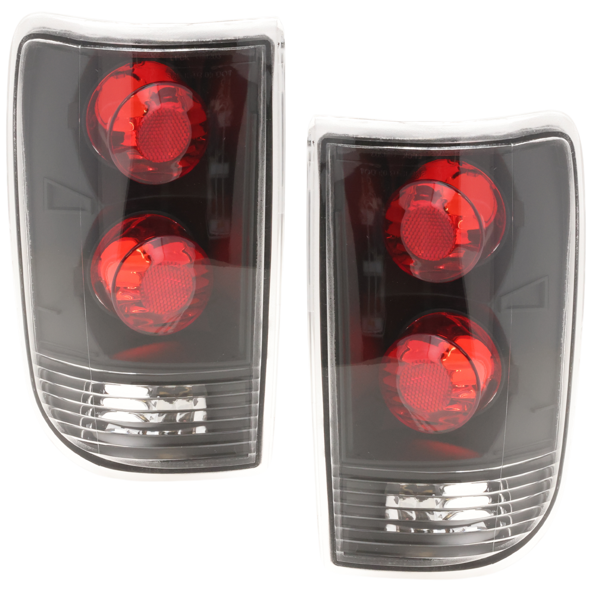 AM ASTRO 85-05 TAIL LAMP RH AND LH Lens and Housing Black Interior SKU JC73010118U OEM 5978024 PFM 5978023 PFM