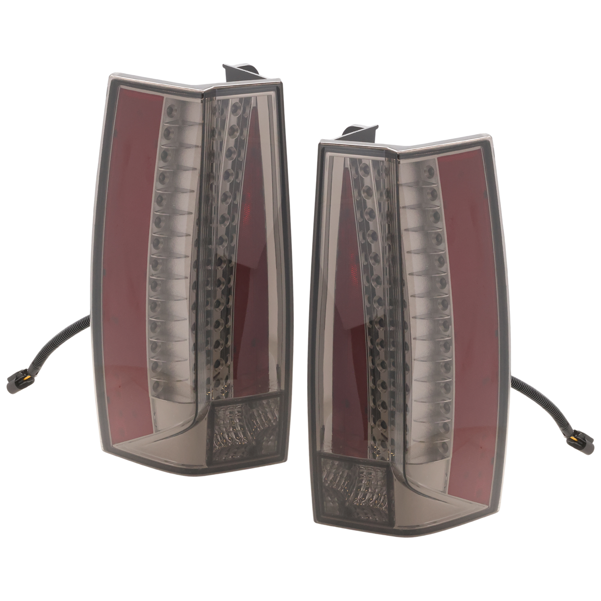 AM SUBURBAN TAHOE YUKON 07-14 TAIL LAMP RH AND LH Assembly LED Smoked Lens Chrome Interior Exc. Denali Hybrid Models SKU JC73010120A OEM 22837924 PFM 25975976 PFM