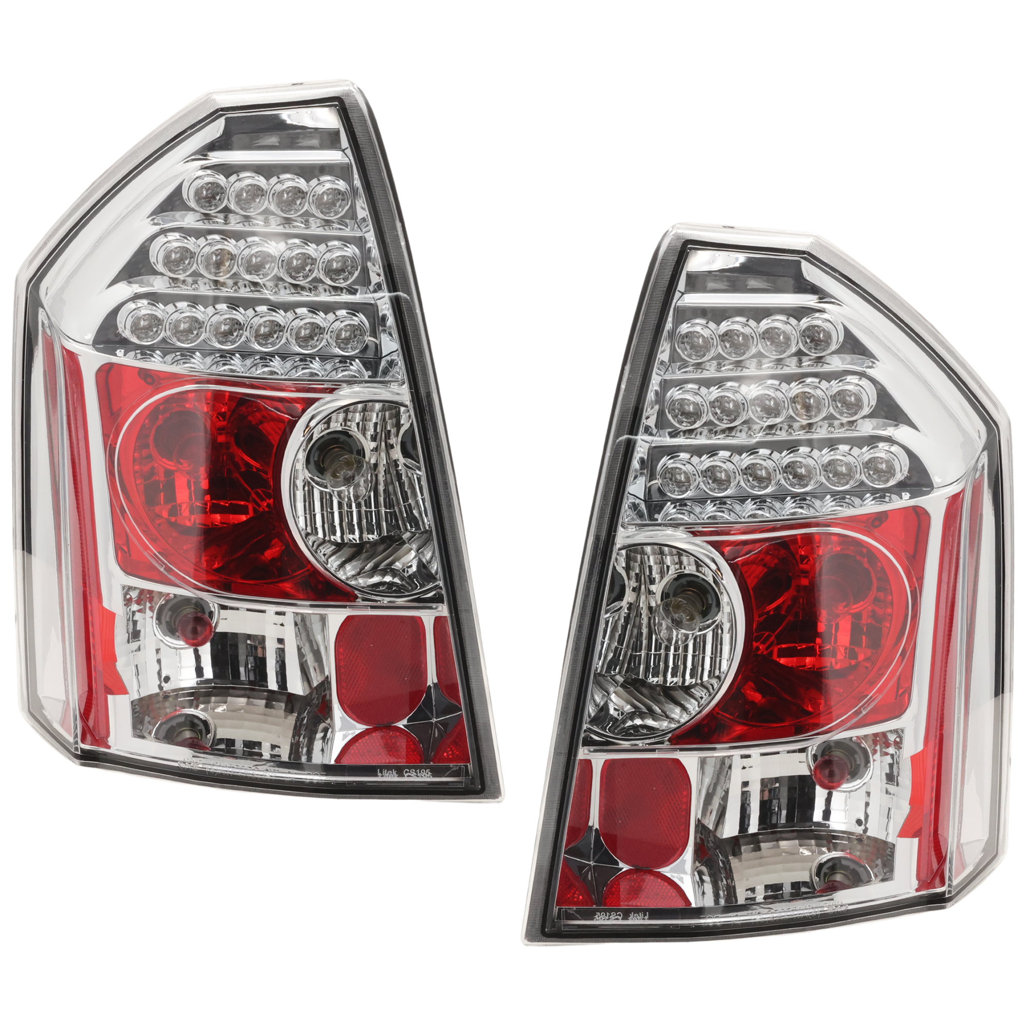 AM CHRYSLER 300-05-07 TAIL LAMP RH AND LH Assembly LED Chrome Interior 2.7L 3.5L 5.7L 6.1L Eng SKU JC73010125A OEM 4805850AE PFM 4805851AE PFM 48