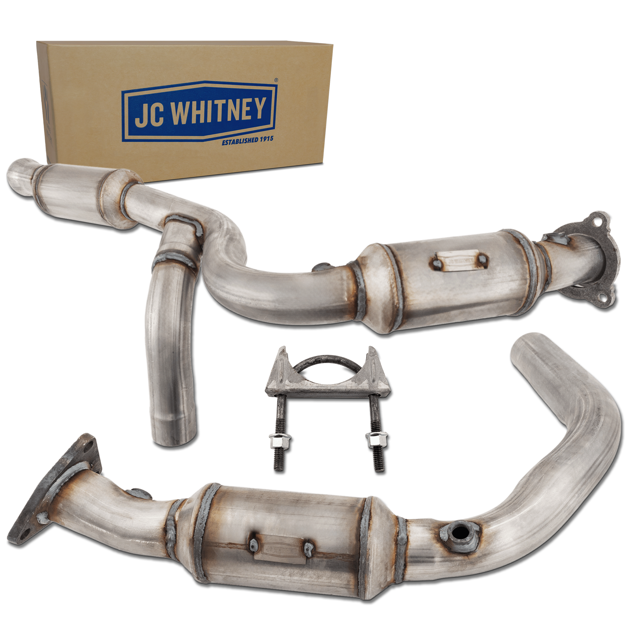 AM SILVERADO 1500 SIERRA 1500-09-13 CATALYTIC CONVERTER Y Pipe 4 Sensor Ports SKU JC960322