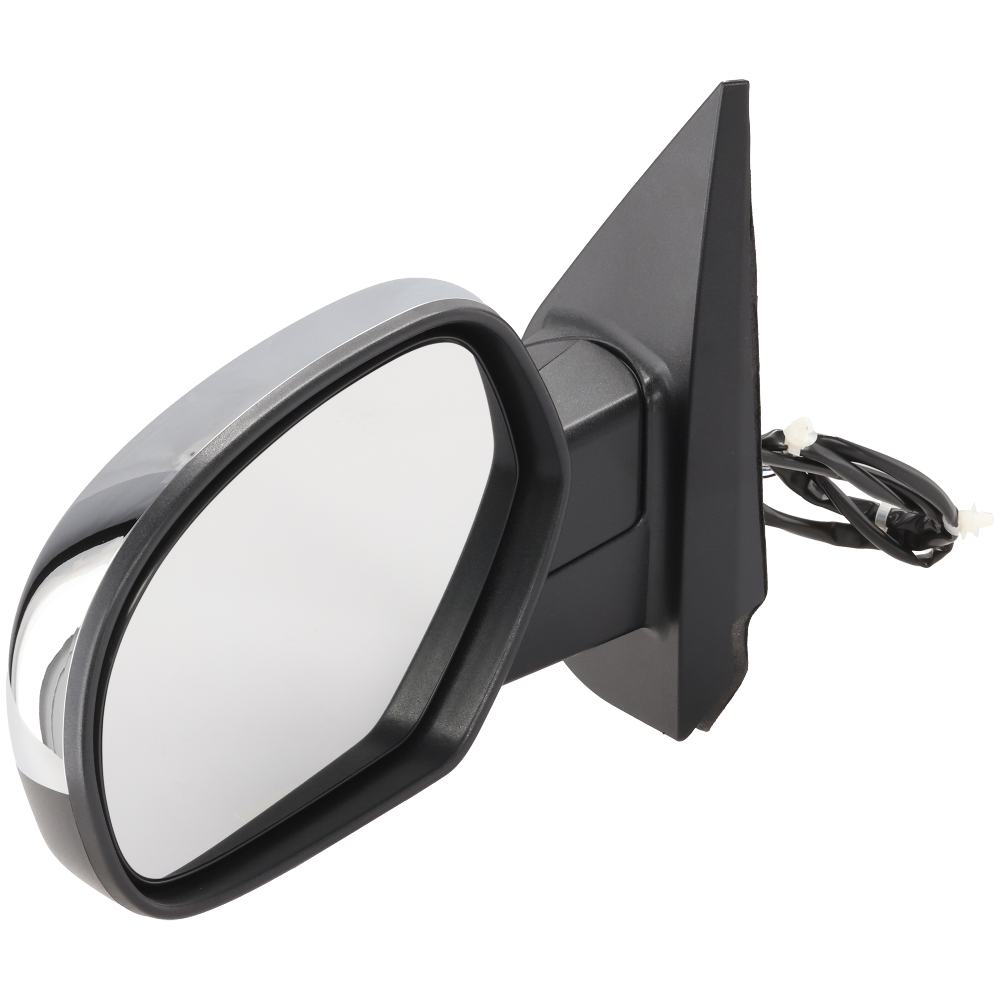 AM SILVERADO 07-13 SUBURBAN 07-14 MIRROR LH Power Manual Folding Heated Chrome No Memory Puddle Light and Signal Light SKU JCV104EL Partslink GM1320340 GM1320469 OEM 25776087 PFM