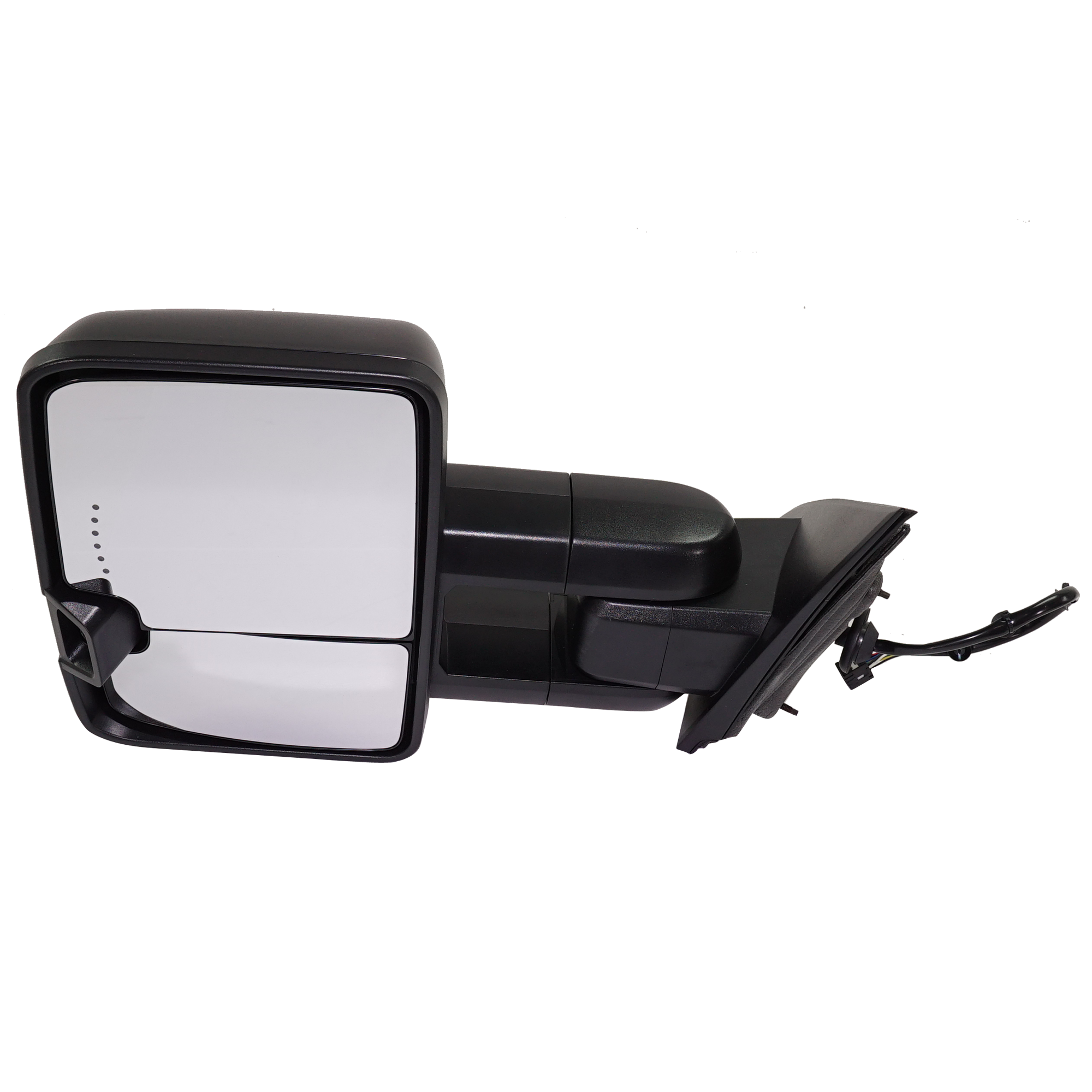 AM SILVERADO SIERRA 1500-14-18 TOWING MIRROR LH Power Manual Folding Heated Signal Light Textured Includes 19 Silverado 1500 LD Sierra 1500 Limited SKU JCV126EL SA Partslink GM1320511 OEM 22960561-23351786