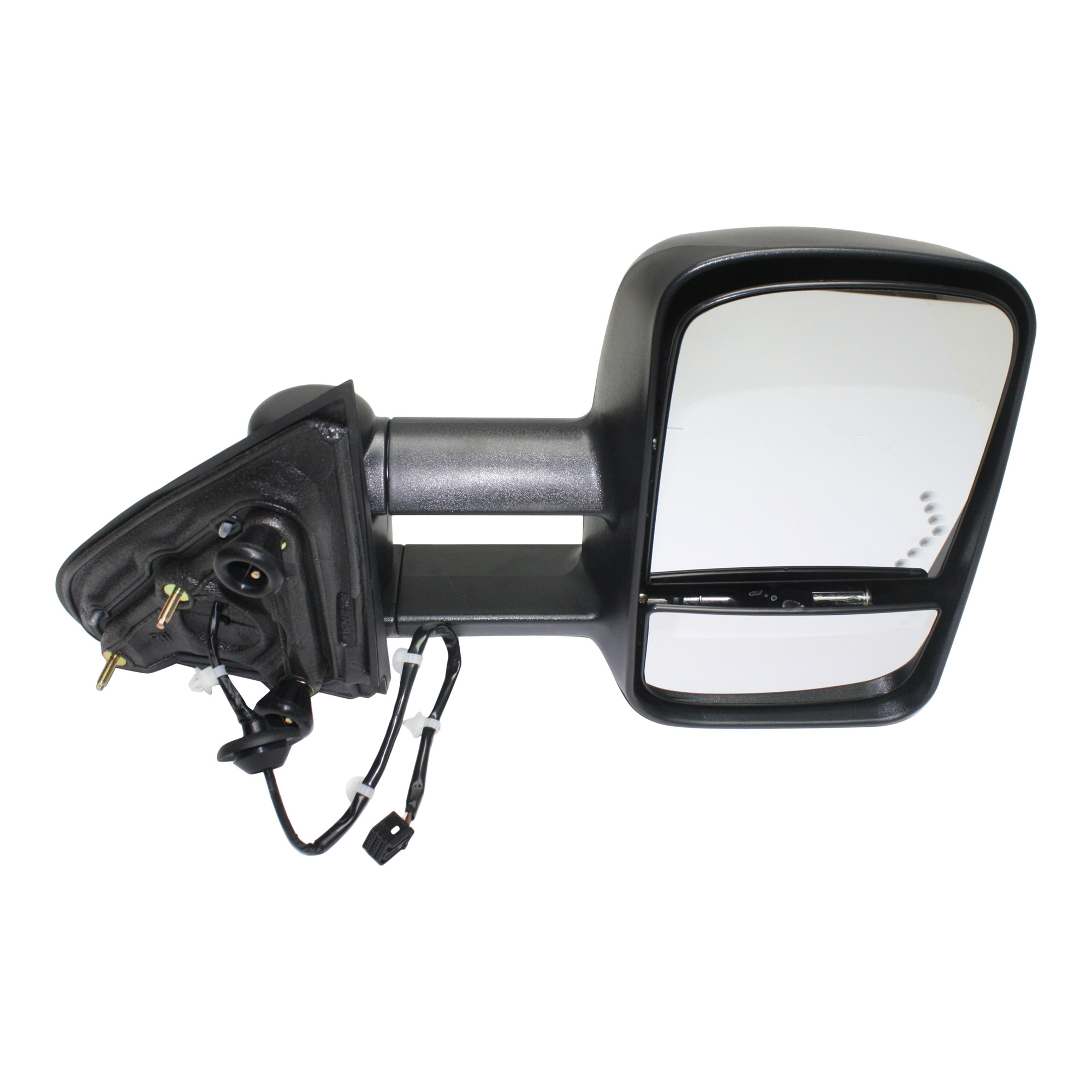 AM SILVERADO SIERRA 1500-14-14 SIERRA 2500 HD 3500 HD 15-19 TOWING MIRROR RH Power Manual Folding Heated Textured w Signal Light Includes 19 Silverado 1500 LD Sierra 1500 Limited SKU JCV126ER S Partslink GM1321458 OEM 22820398