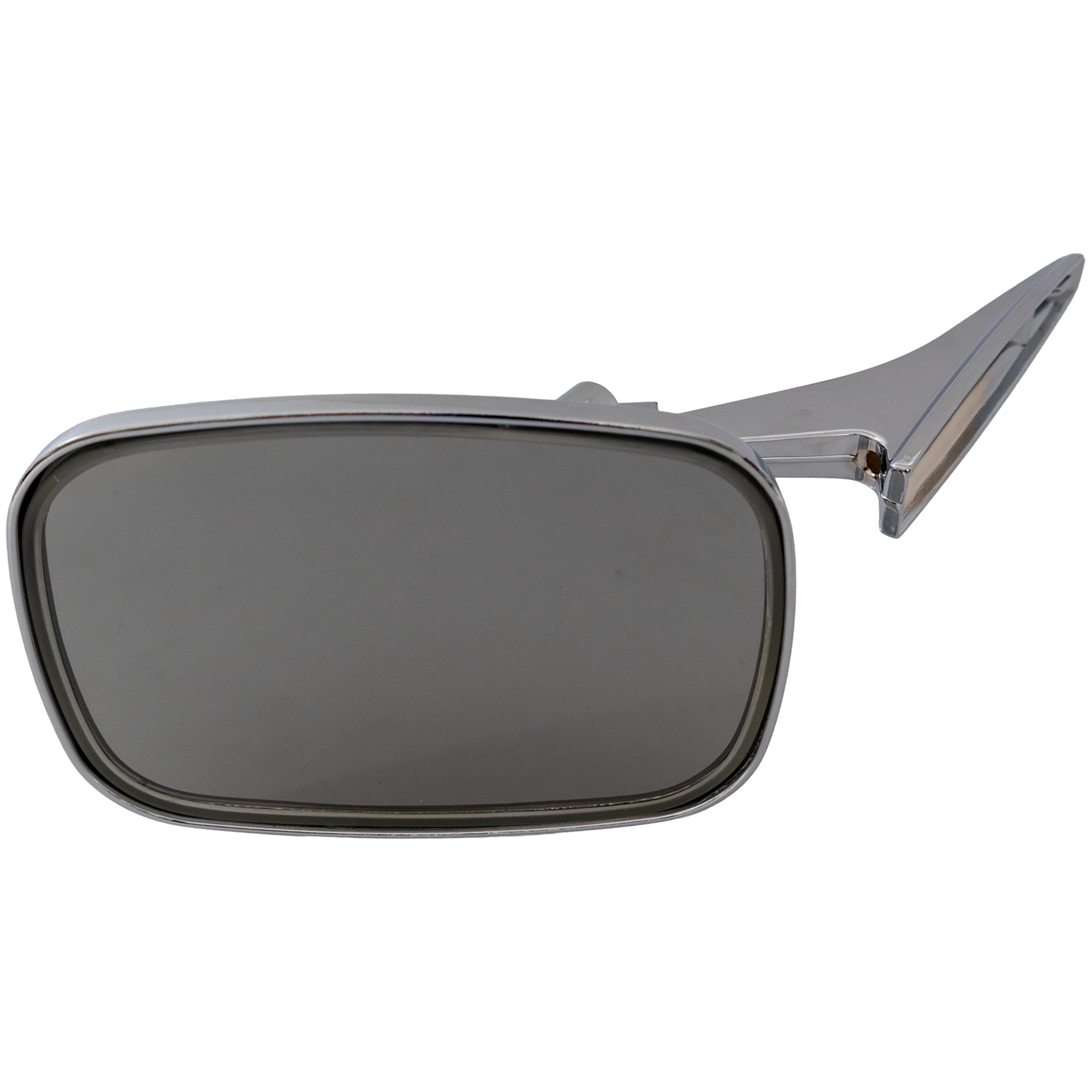 AM CAMARO 68-69 MIRROR RH Manual Non Heated Non Folding Chrome w Ribbed Base SKU JCV160R Partslink GM1321106 OEM 3914754