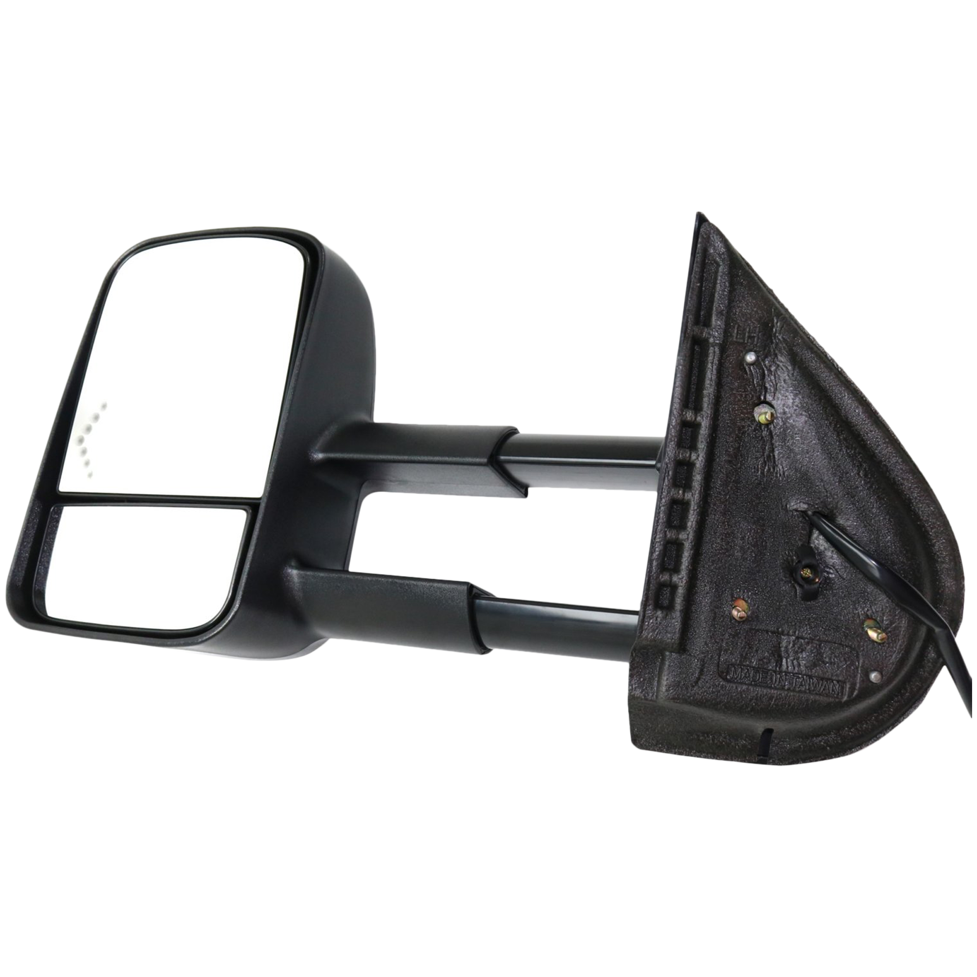 AM SILVERADO 07-14 SUBURBAN 07-14 TOWING MIRROR LH Power Manual Folding Heated Textured w In glass Signal Light No Memory and Puddle Light SKU JCV41EL S Partslink GM1320354 OEM 20862098