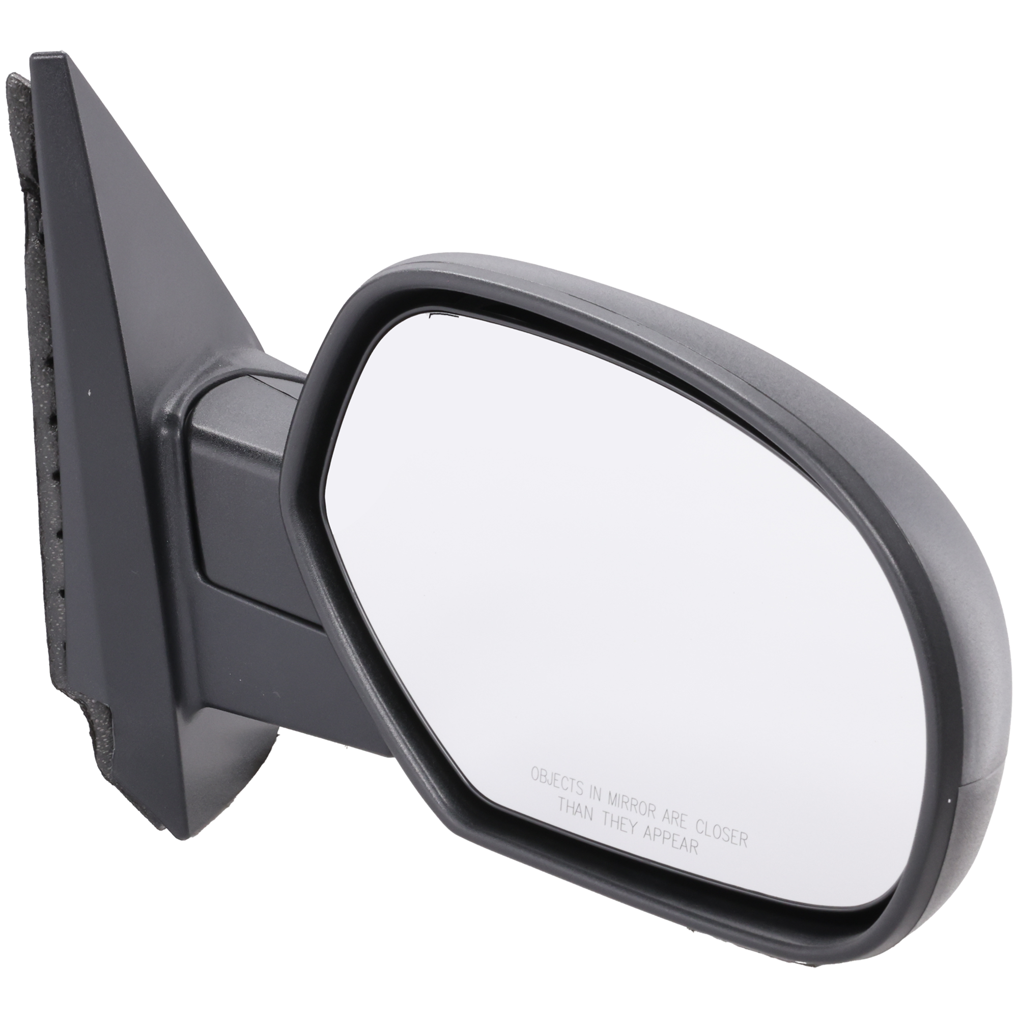 AM SILVERADO 07-13 SUBURBAN 07-14 MIRROR RH Manual Adjust Manual Folding Non Heated Textured No Memory Puddle Light and Signal Light SKU JCV41R Partslink GM1321332 OEM 20809978
